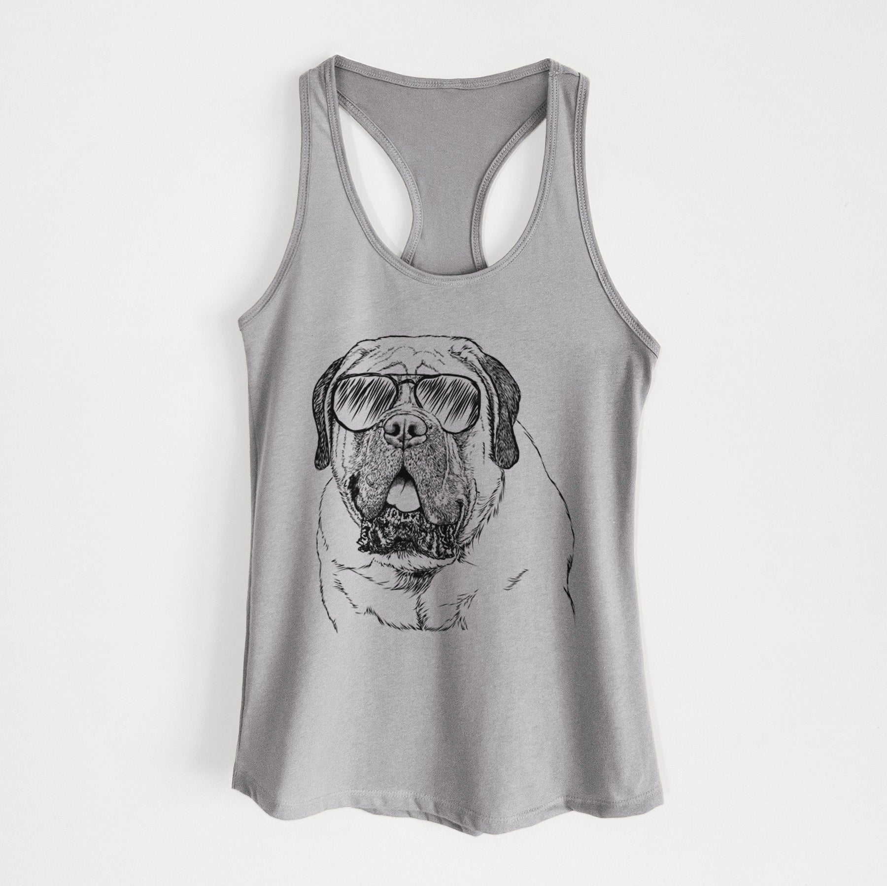 Jed the English Mastiff - Women's Racerback Tanktop