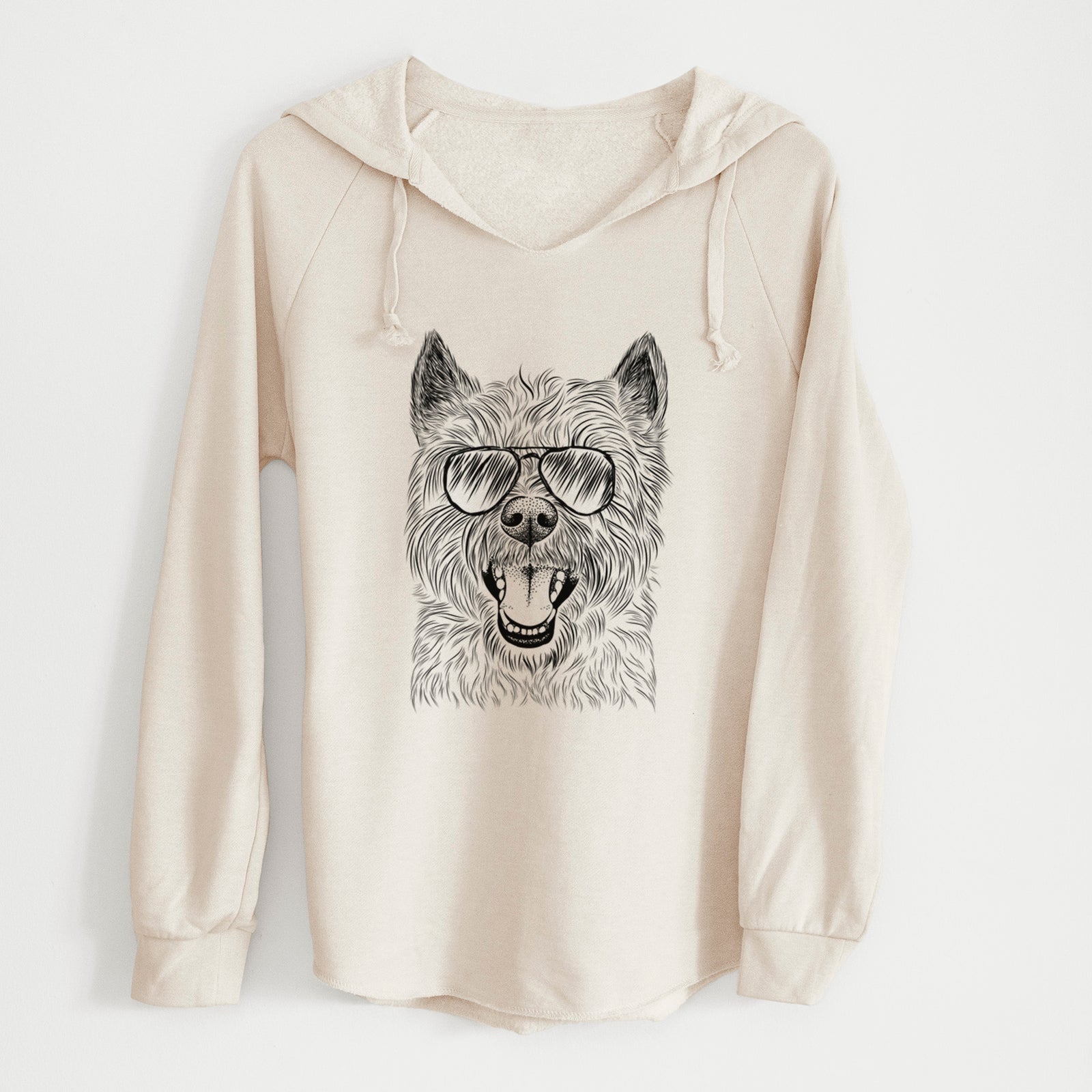 Aviator Jeff the Cairn Terrier - Cali Wave Hooded Sweatshirt