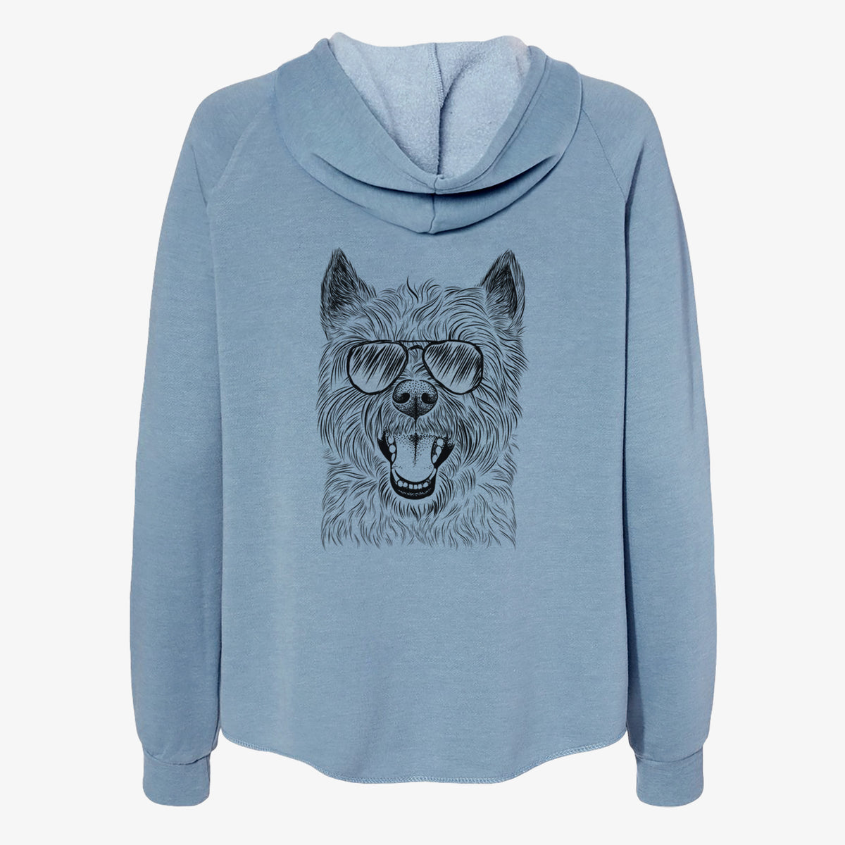 Jeff the Cairn Terrier - Women's Cali Wave Zip-Up Sweatshirt