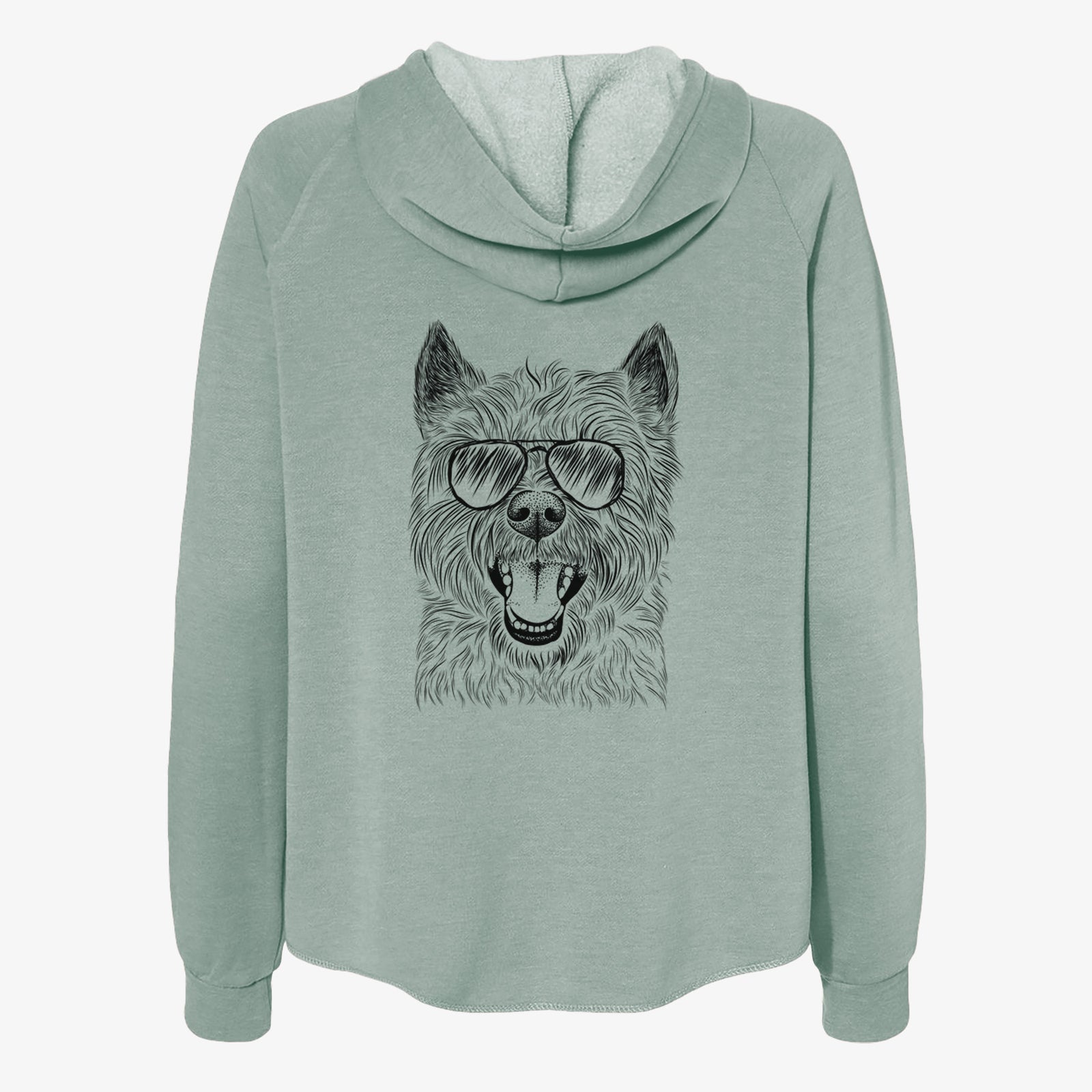 Jeff the Cairn Terrier - Women's Cali Wave Zip-Up Sweatshirt