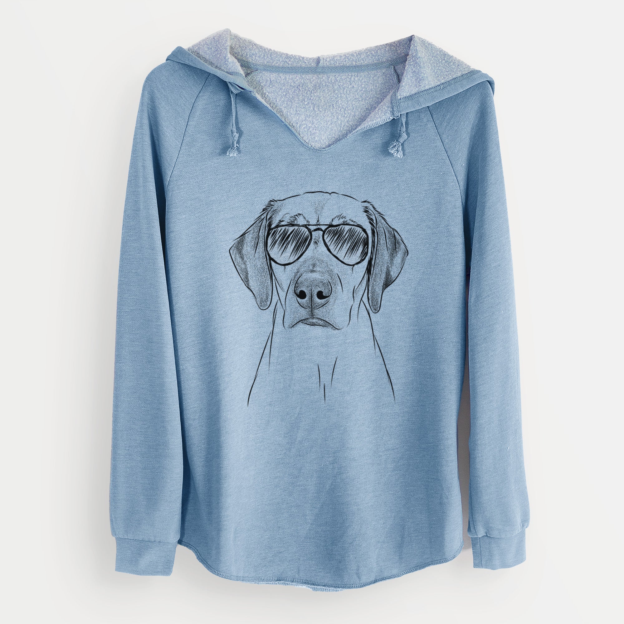 Aviator Jenga the Rhodesian Ridgeback - Cali Wave Hooded Sweatshirt