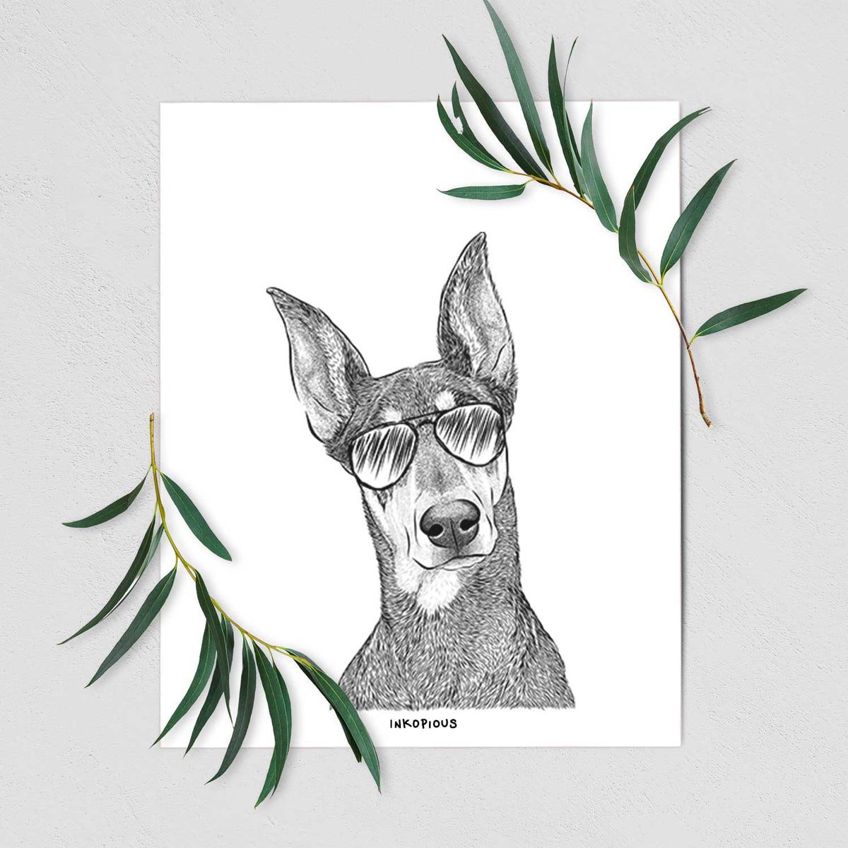 Jenna the Doberman Pinscher Art Print