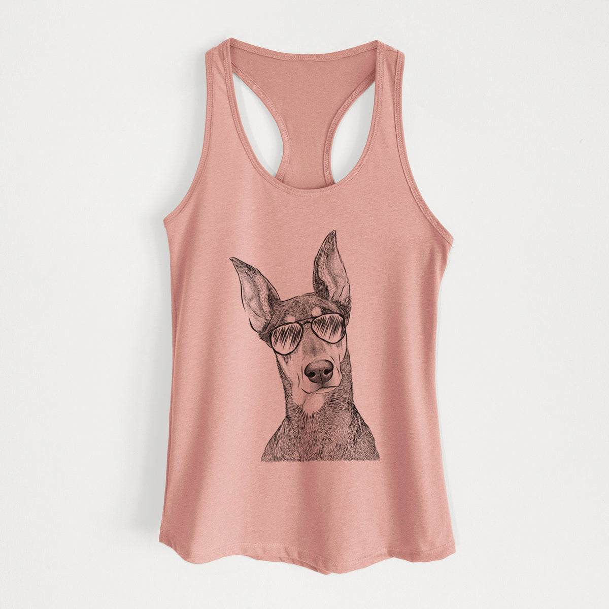 Jenna the Doberman Pinscher - Women's Racerback Tanktop