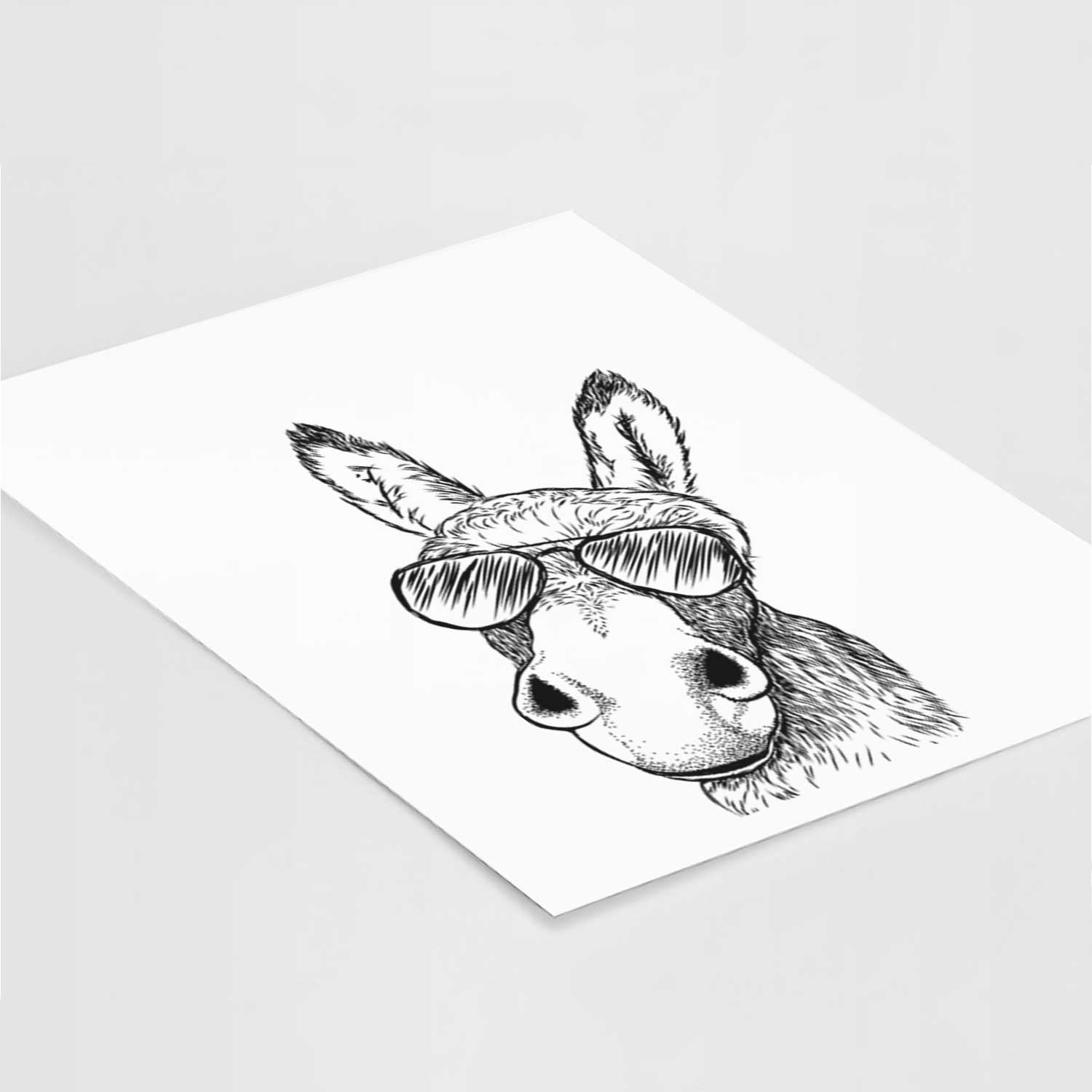 Jenny the Donkey Art Print