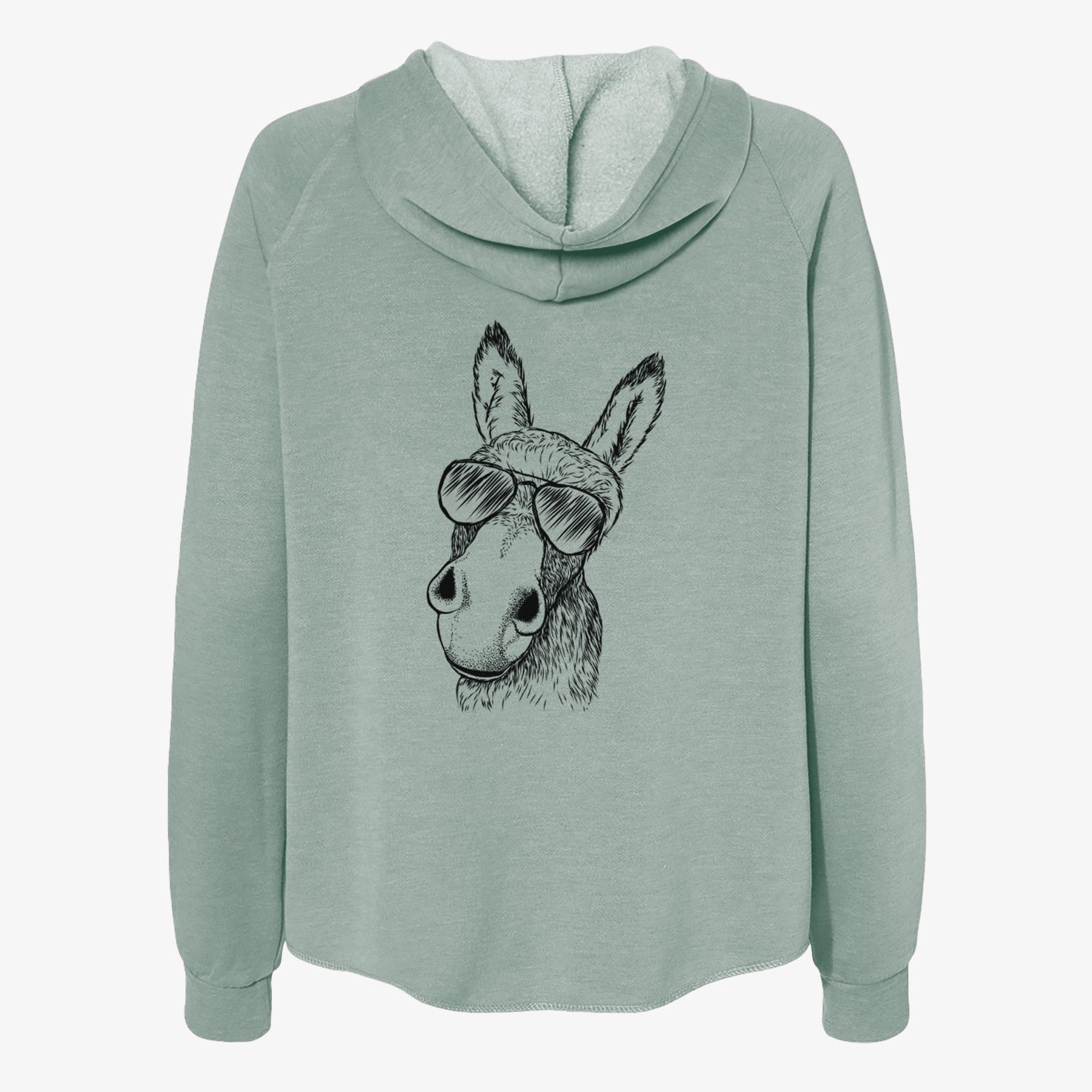 Jenny the Donkey - Women's Cali Wave Zip-Up Sweatshirt