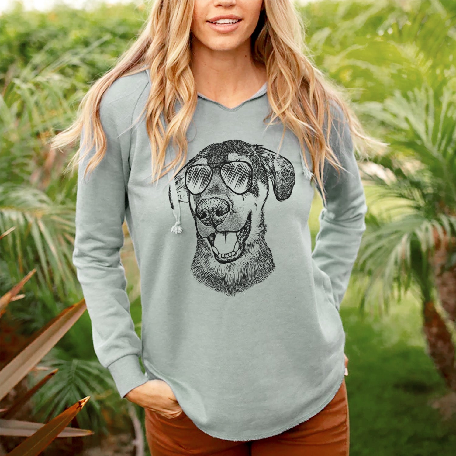 Aviator Jet the Mixed Breed - Cali Wave Hooded Sweatshirt