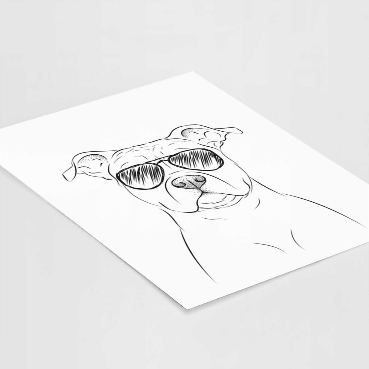 Jethro the American Staffordshire Terrier Art Print