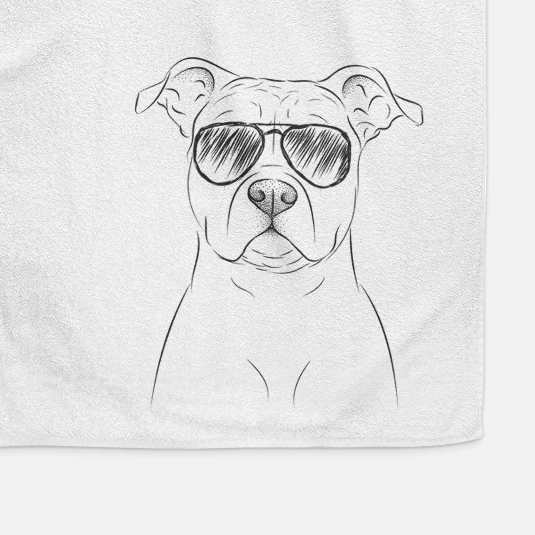 Jethro the American Staffordshire Terrier Decorative Hand Towel