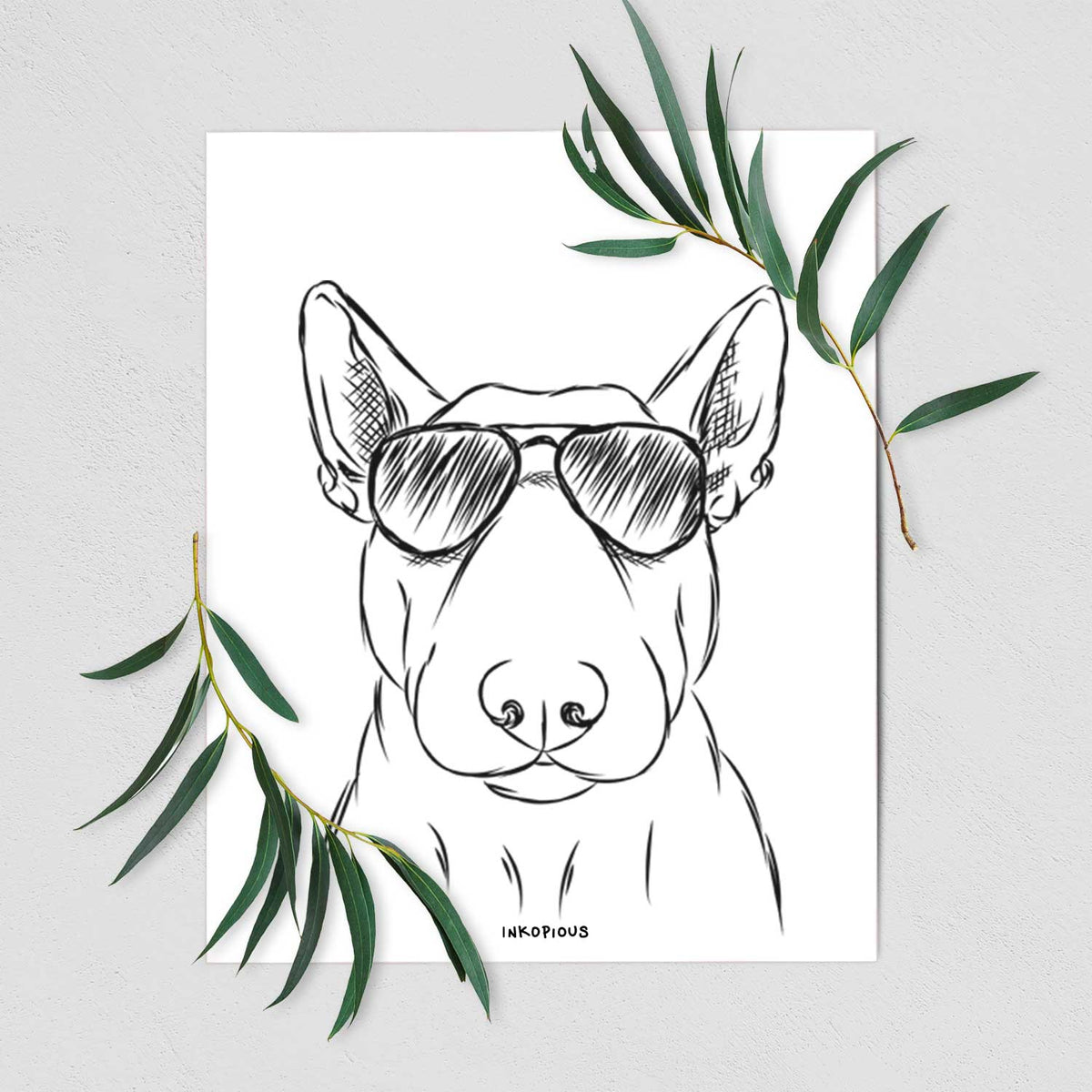 Jett the Bull Terrier Art Print