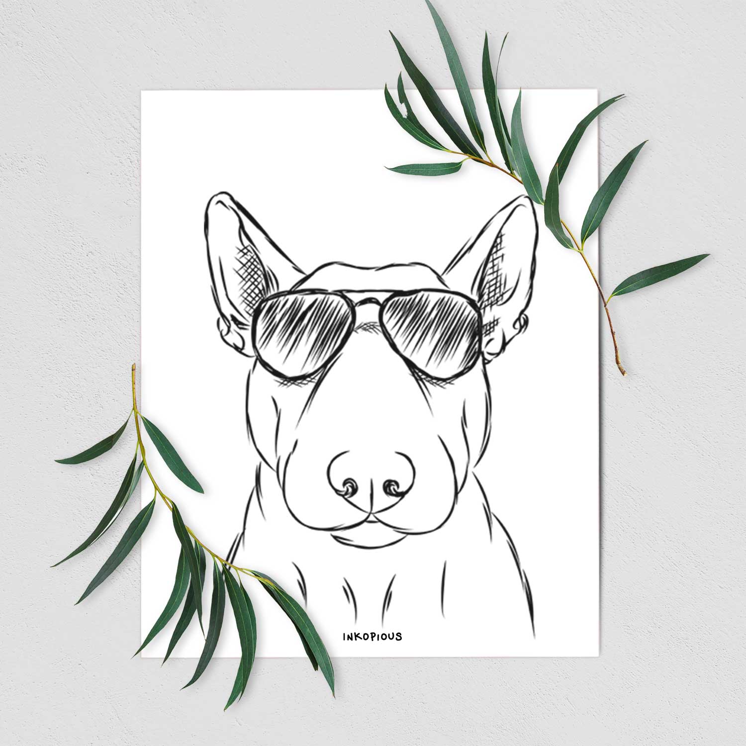 Jett the Bull Terrier Art Print