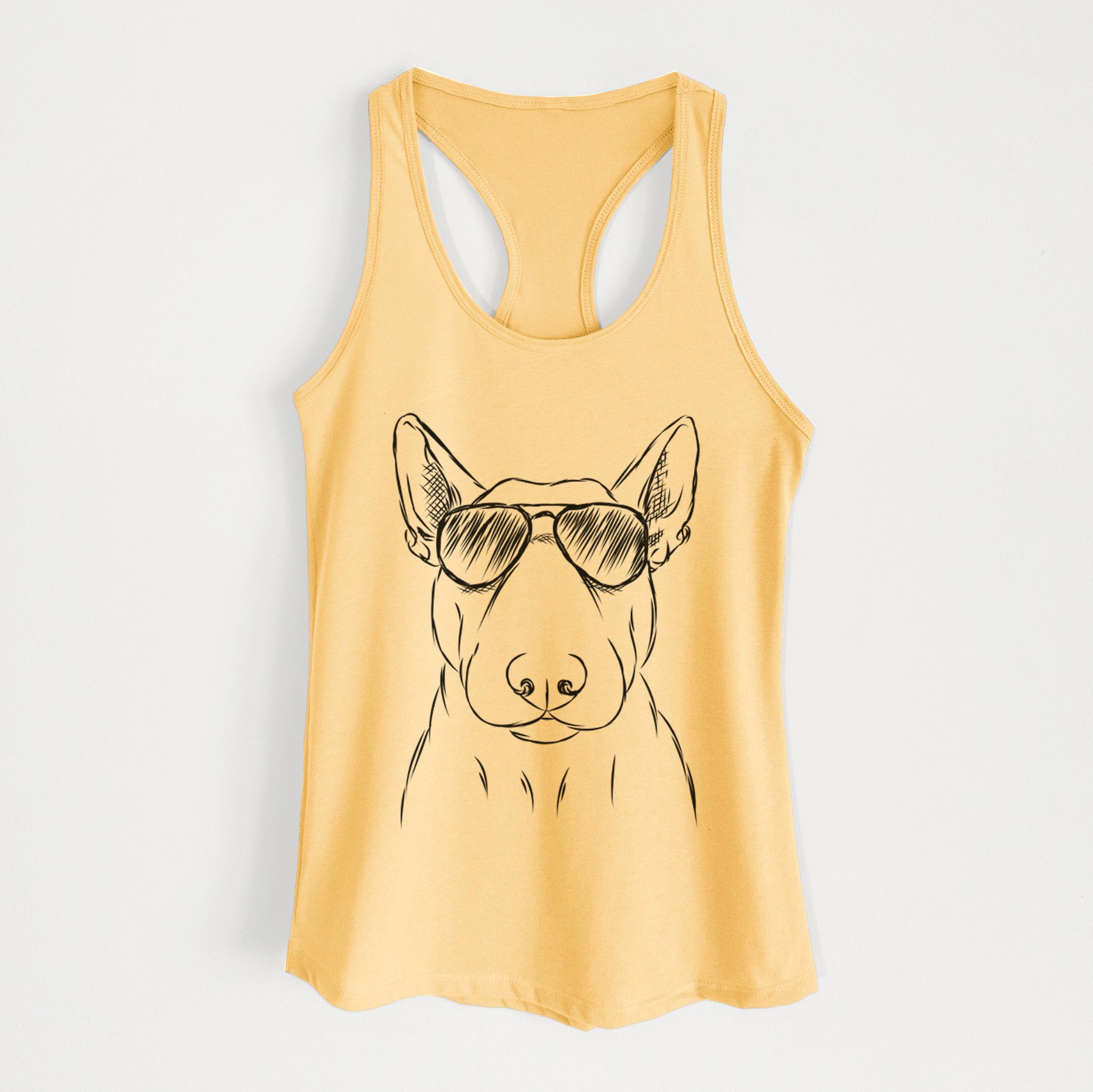 Jett the Bull Terrier - Women's Racerback Tanktop