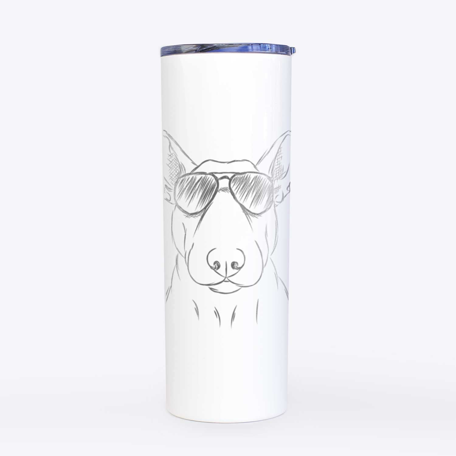 Jett the Bull Terrier - 20oz Skinny Tumbler