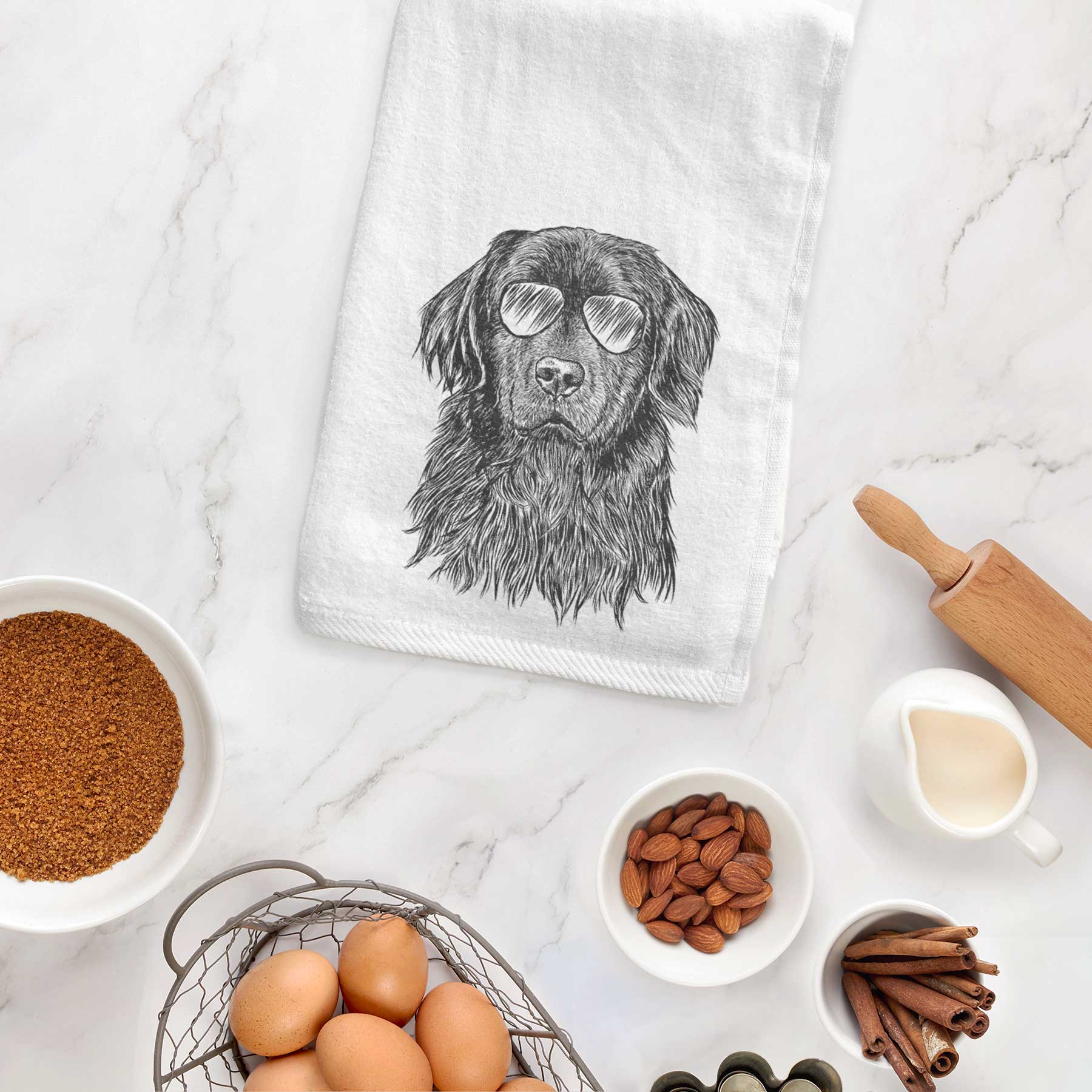 Jinx the Newfoundland Decorative Hand Towel