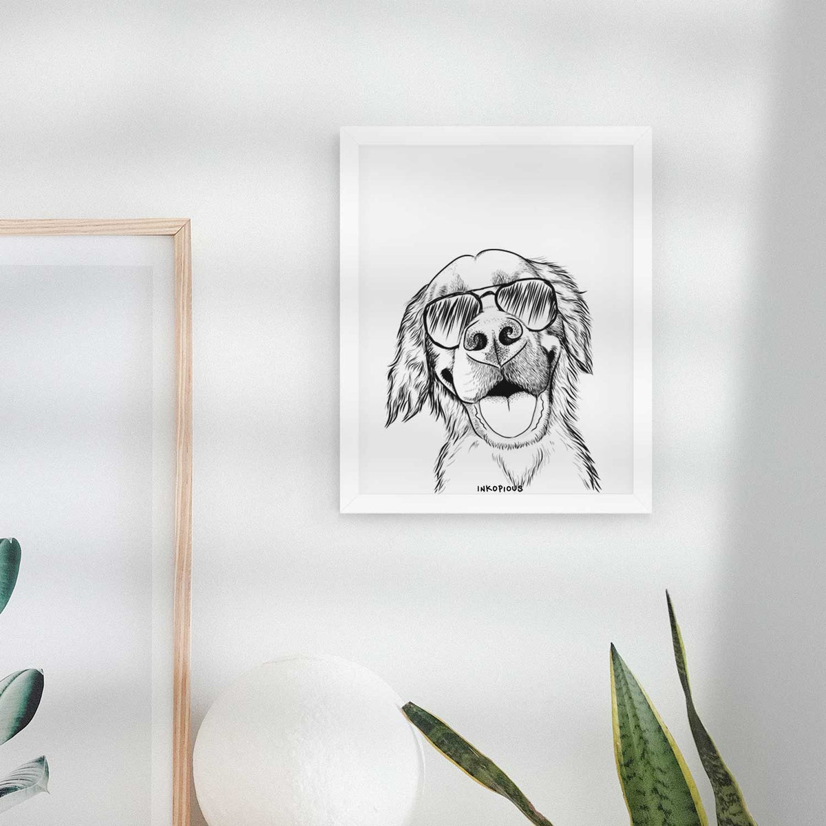 Jordy the Golden Retriever Art Print