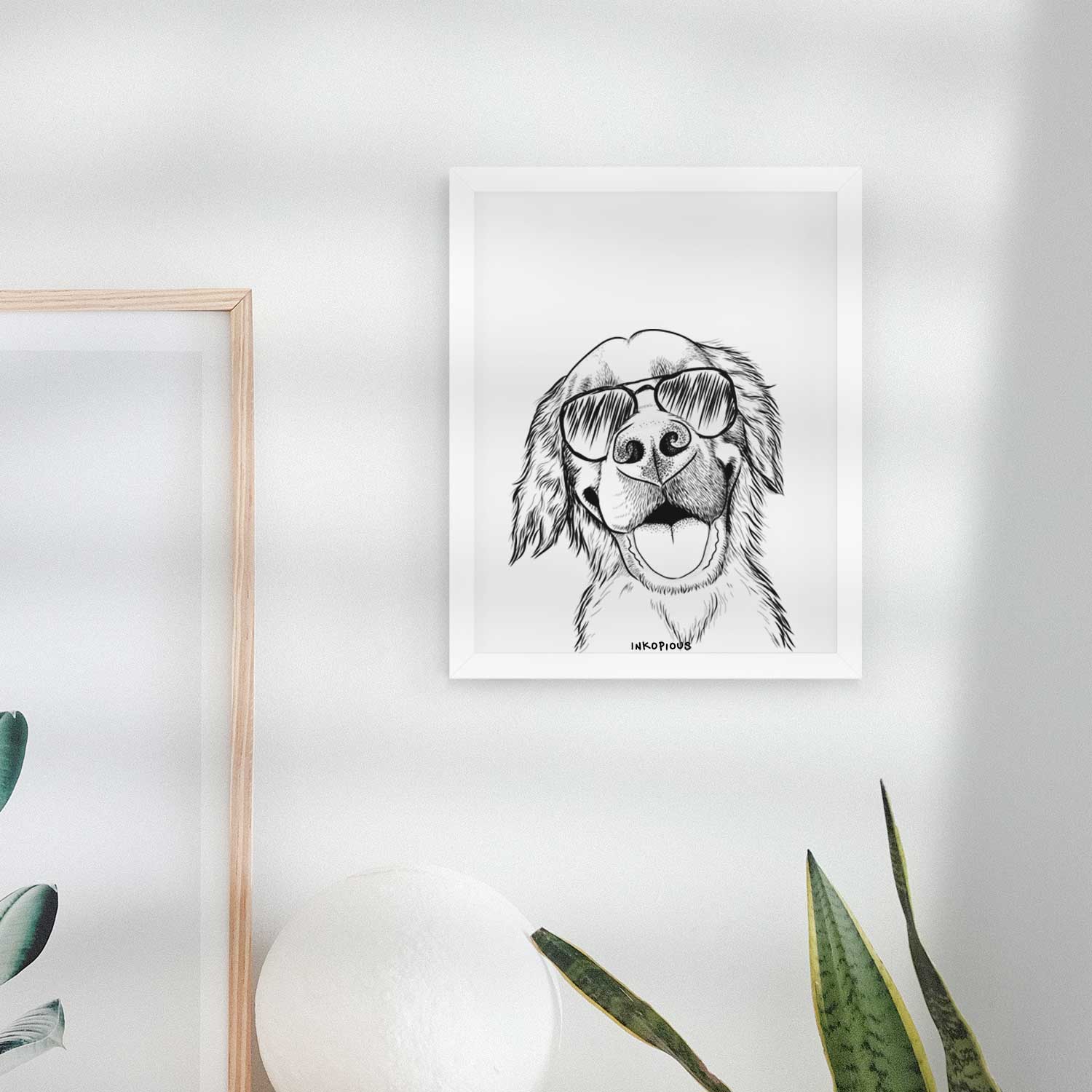 Jordy the Golden Retriever Art Print