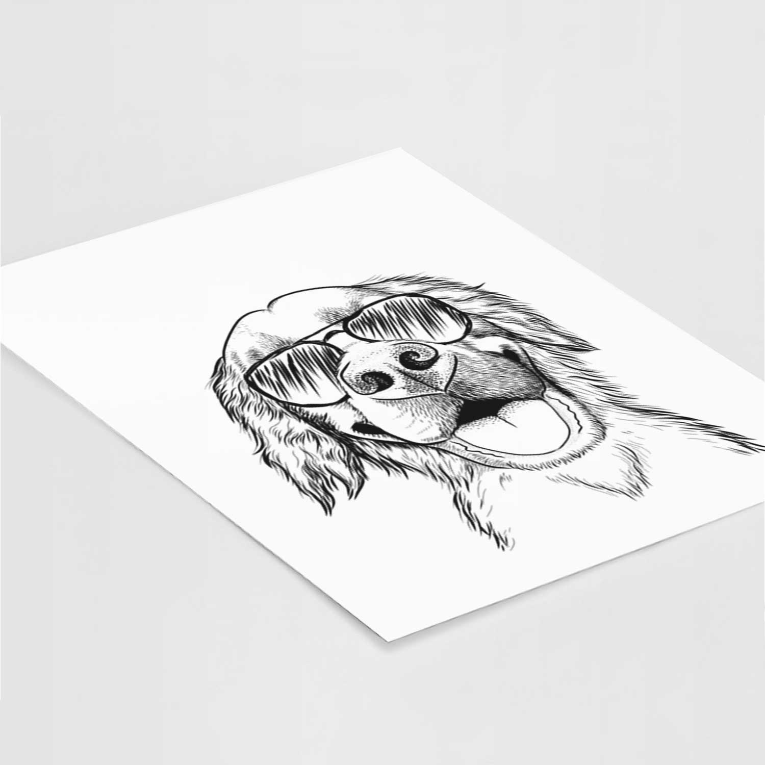 Jordy the Golden Retriever Art Print