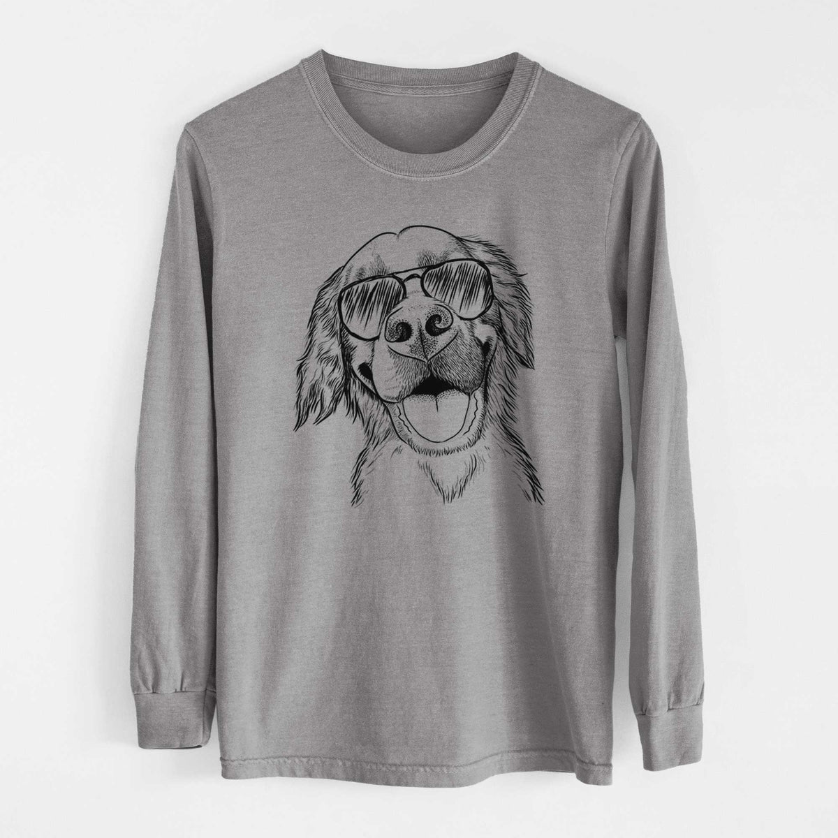 Aviators Jordy the Golden Retriever - Heavyweight 100% Cotton Long Sleeve