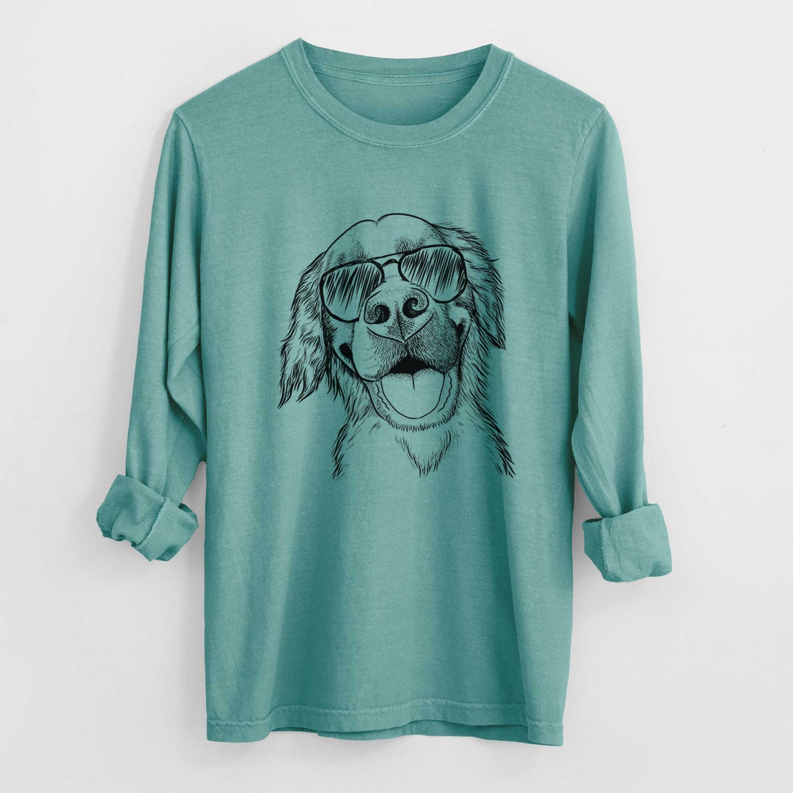 Aviators Jordy the Golden Retriever - Heavyweight 100% Cotton Long Sleeve