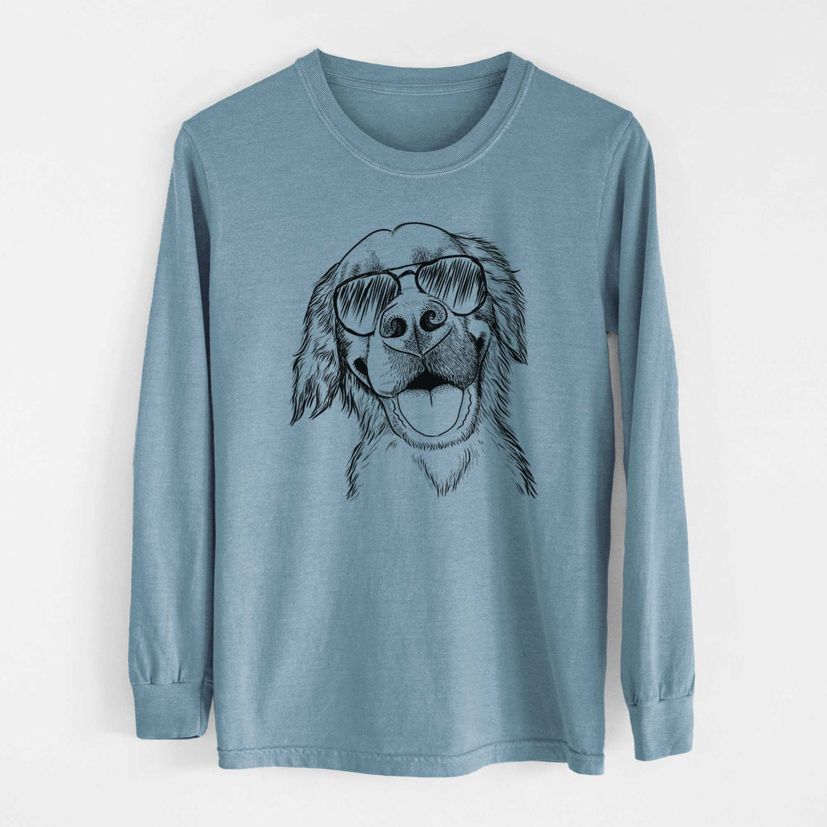 Aviators Jordy the Golden Retriever - Heavyweight 100% Cotton Long Sleeve