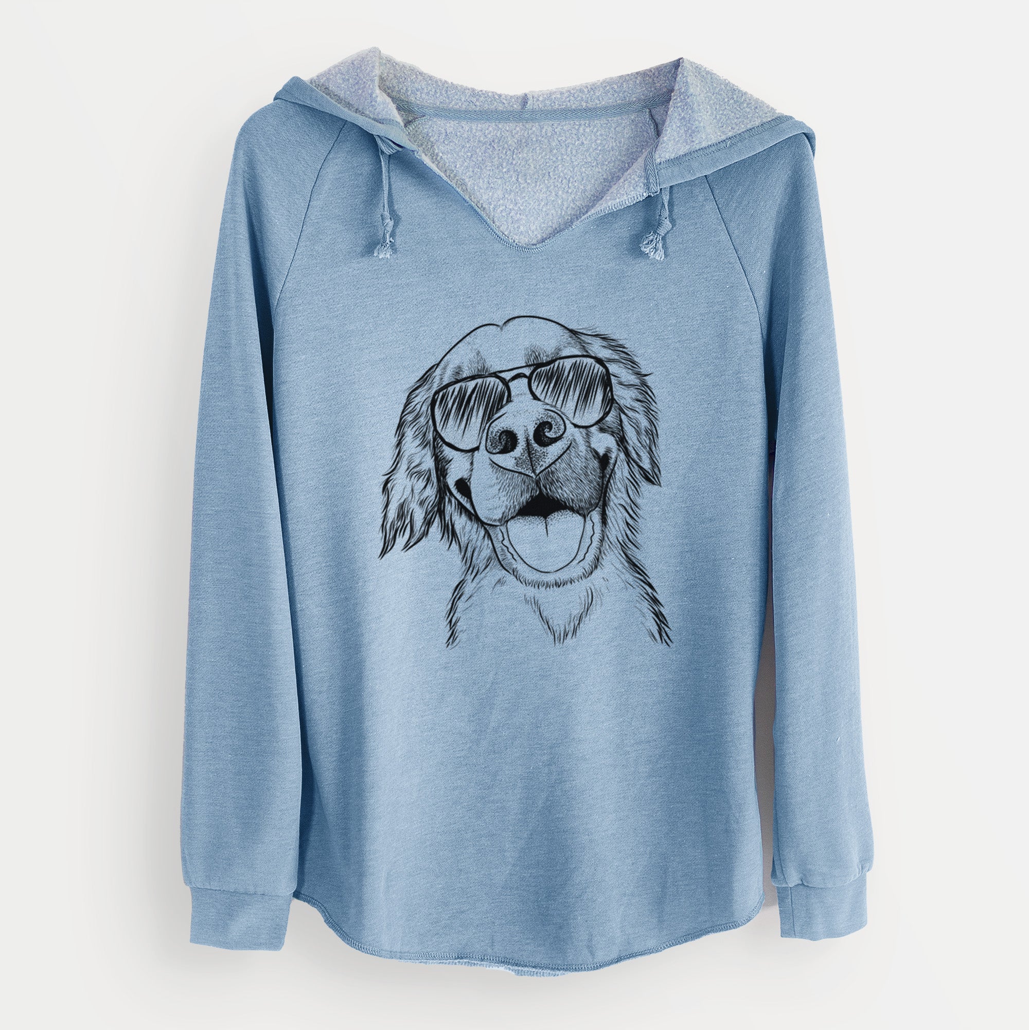Aviator Jordy the Golden Retriever - Cali Wave Hooded Sweatshirt