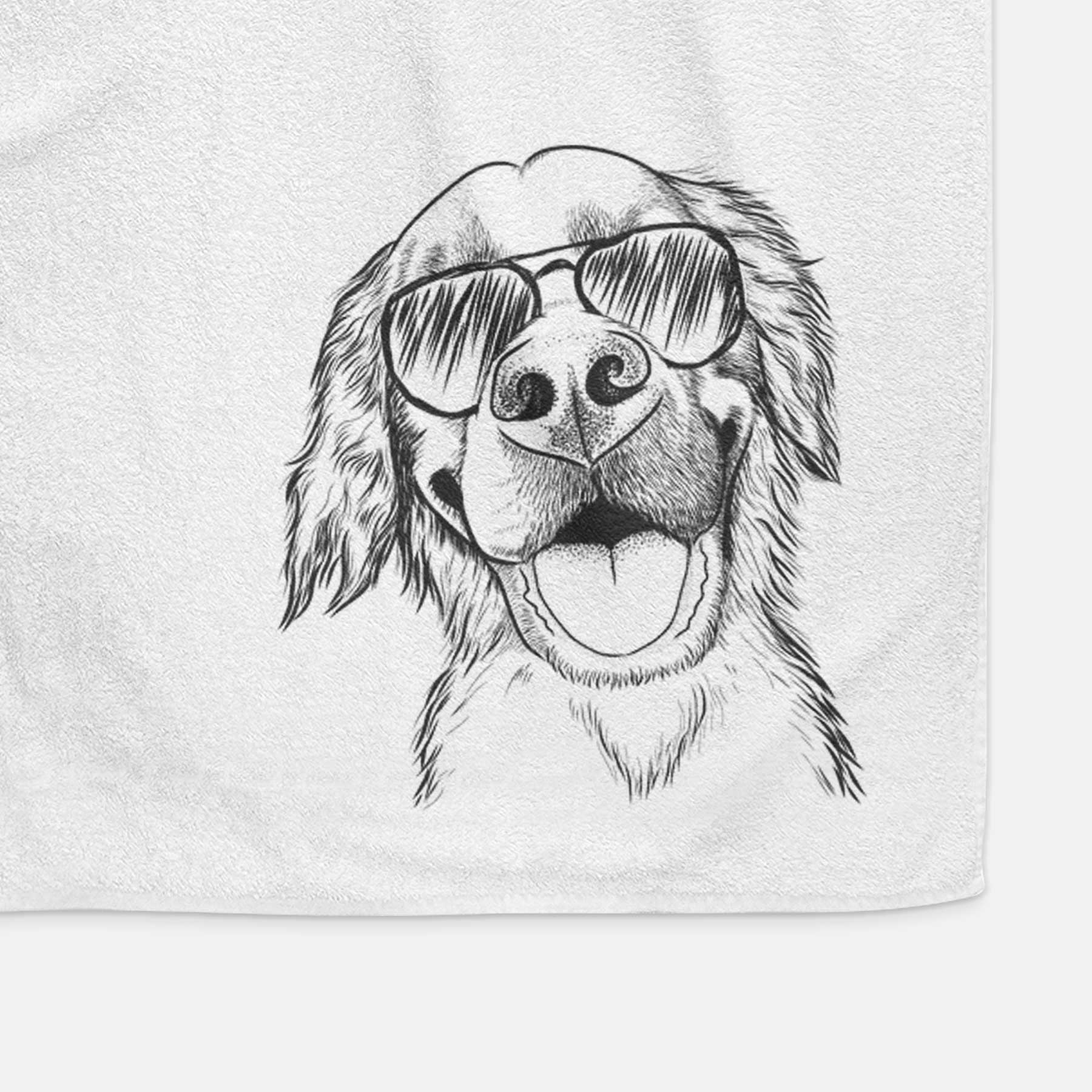 Jordy the Golden Retriever Decorative Hand Towel