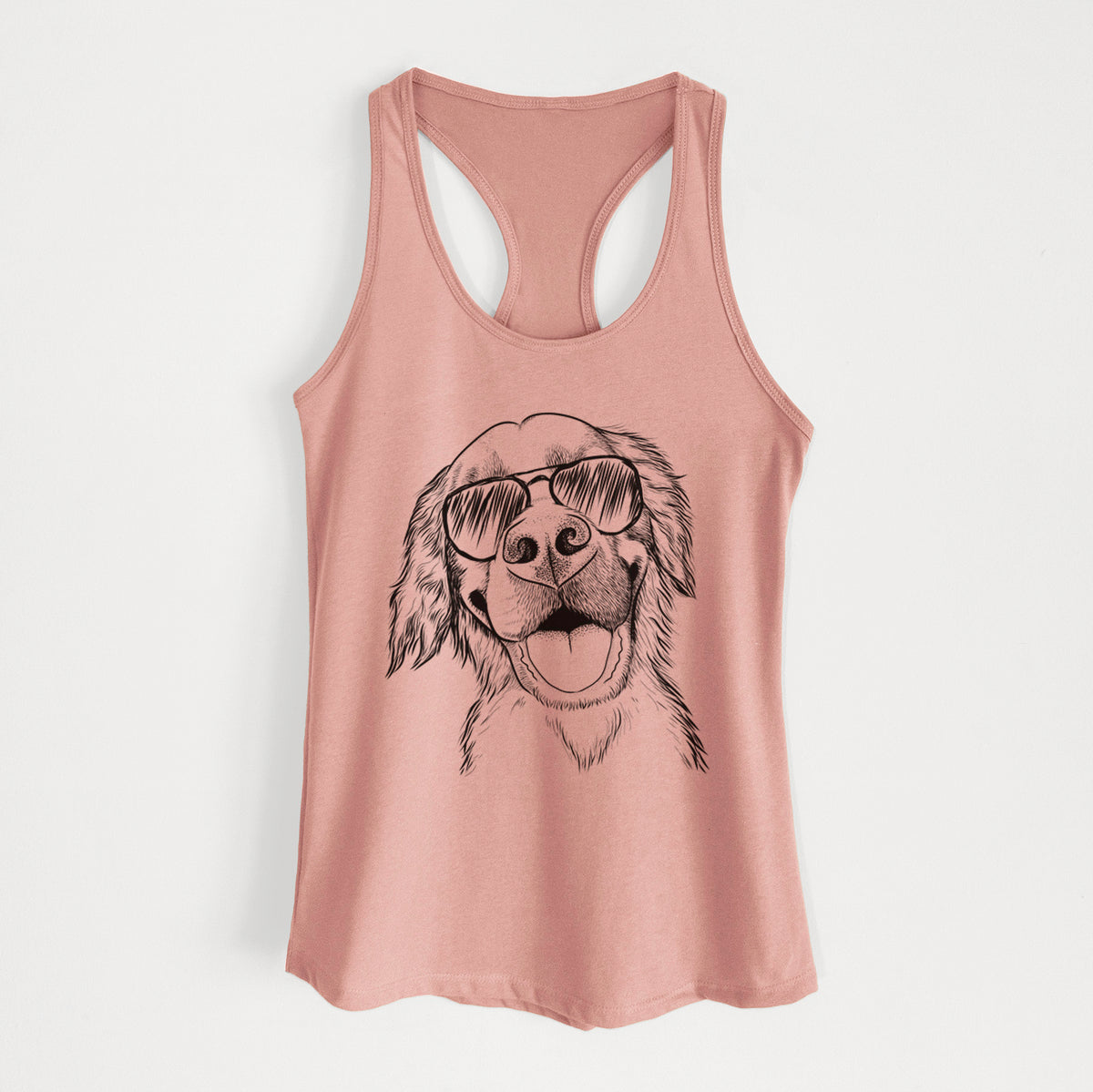 Jordy the Golden Retriever - Women's Racerback Tanktop