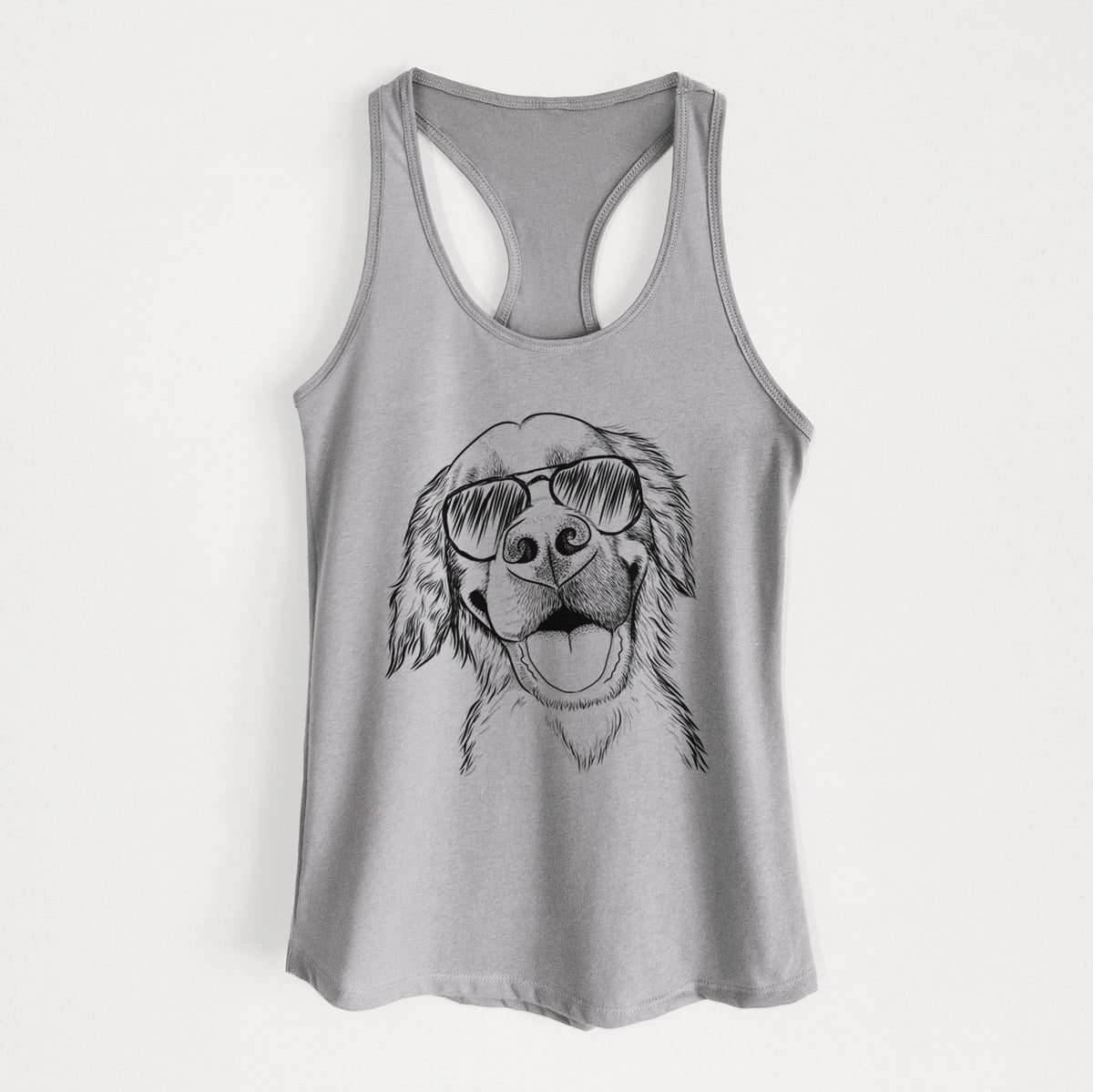 Jordy the Golden Retriever - Women's Racerback Tanktop