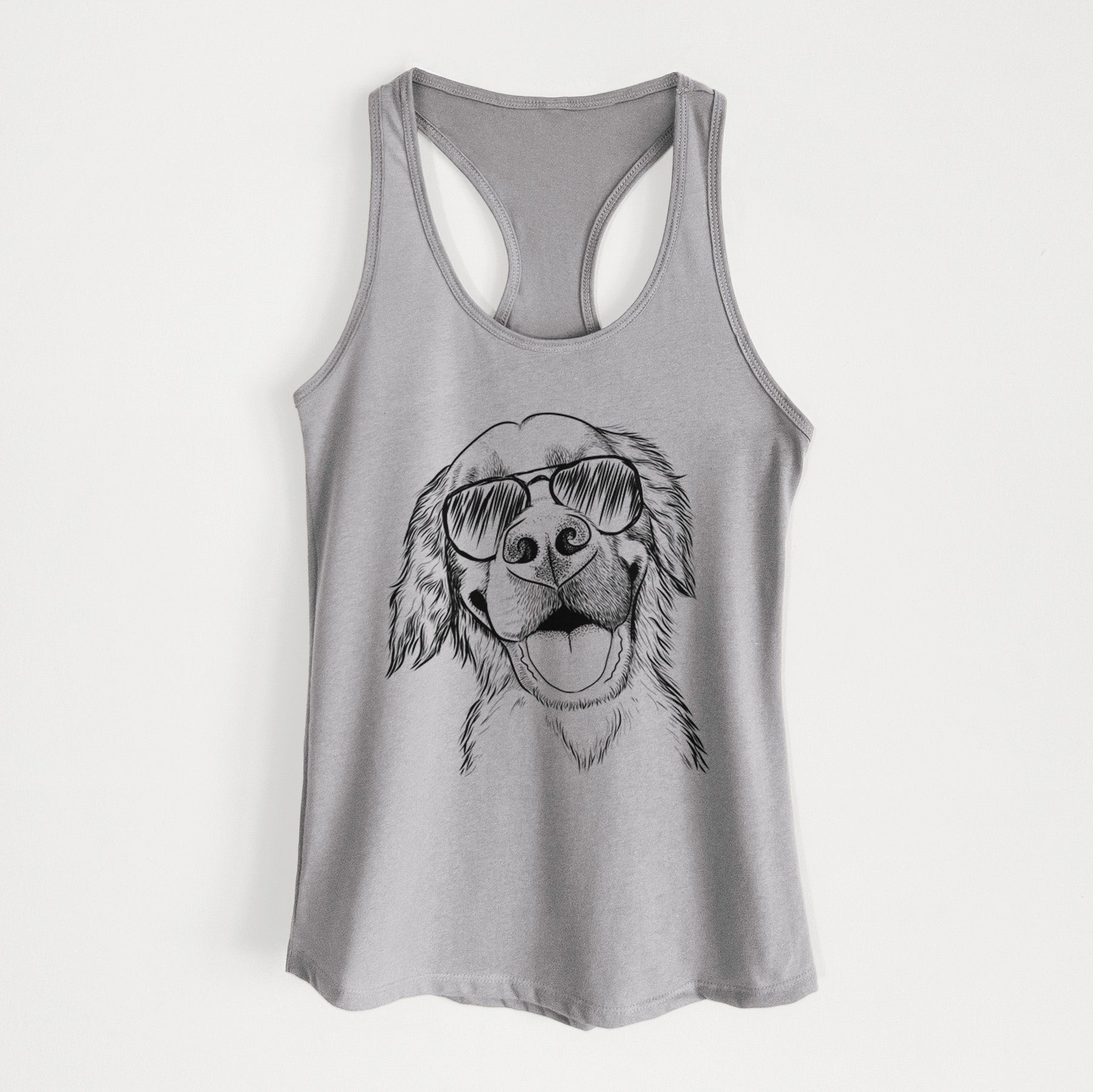 Jordy the Golden Retriever - Women's Racerback Tanktop