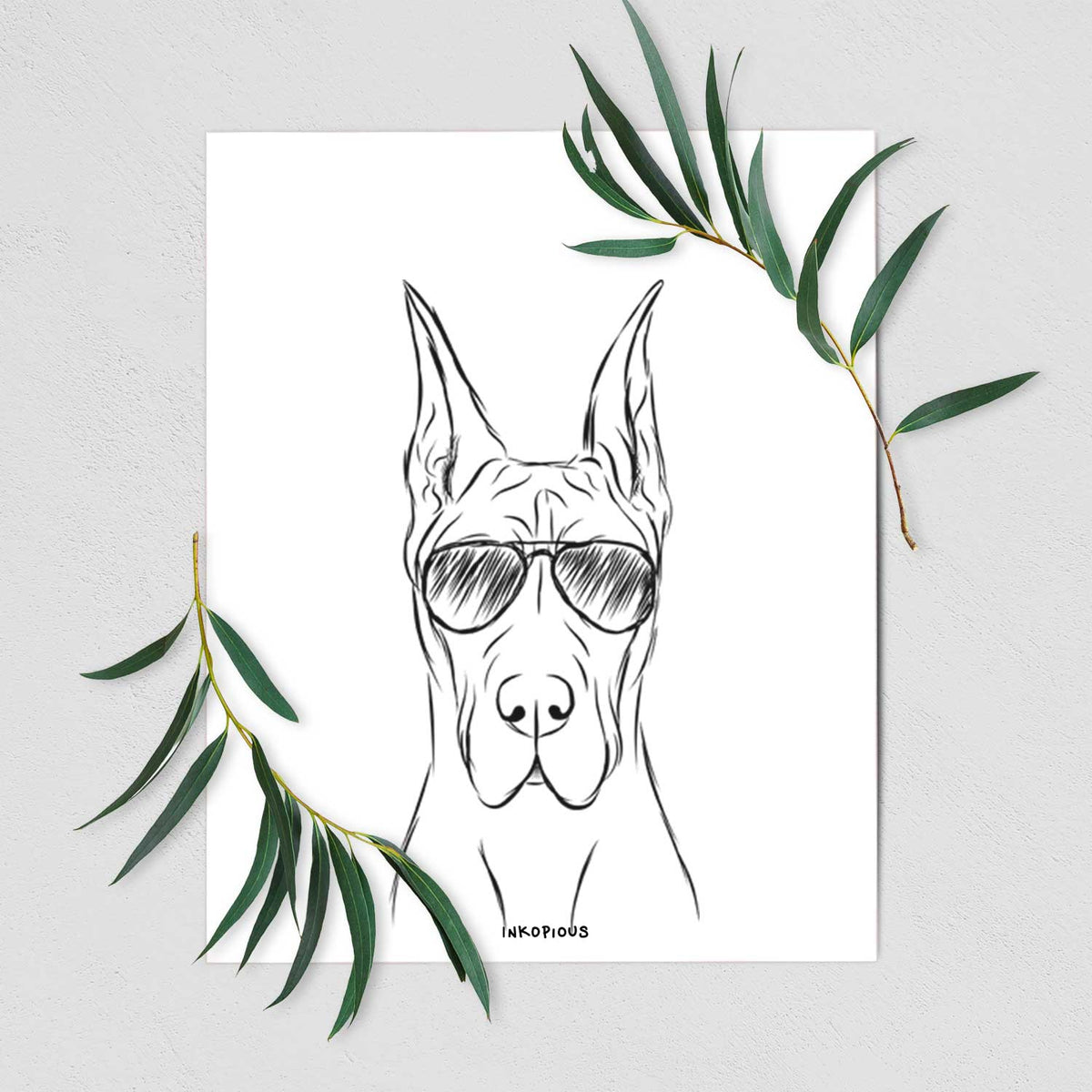 Jude the Great Dane Art Print