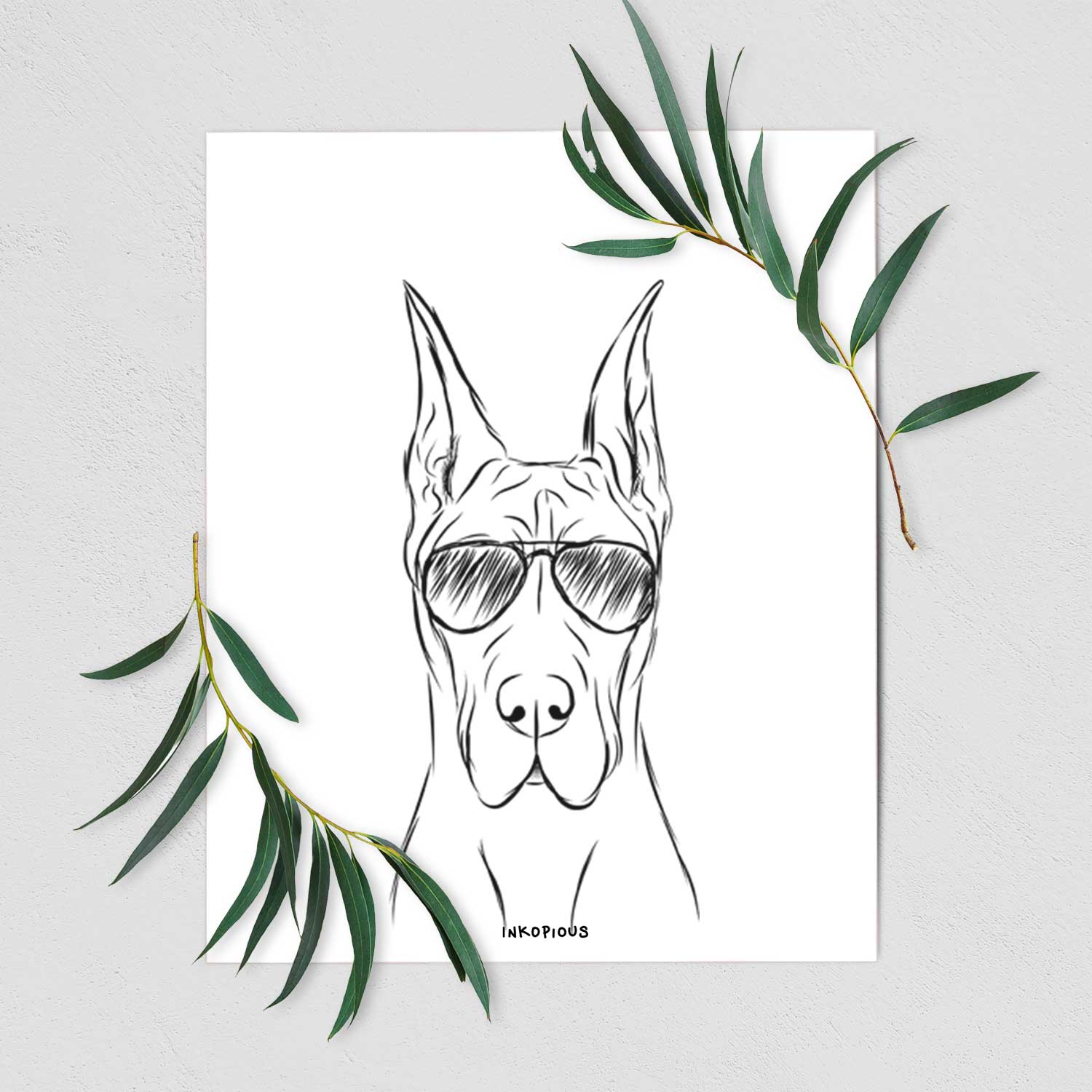 Jude the Great Dane Art Print