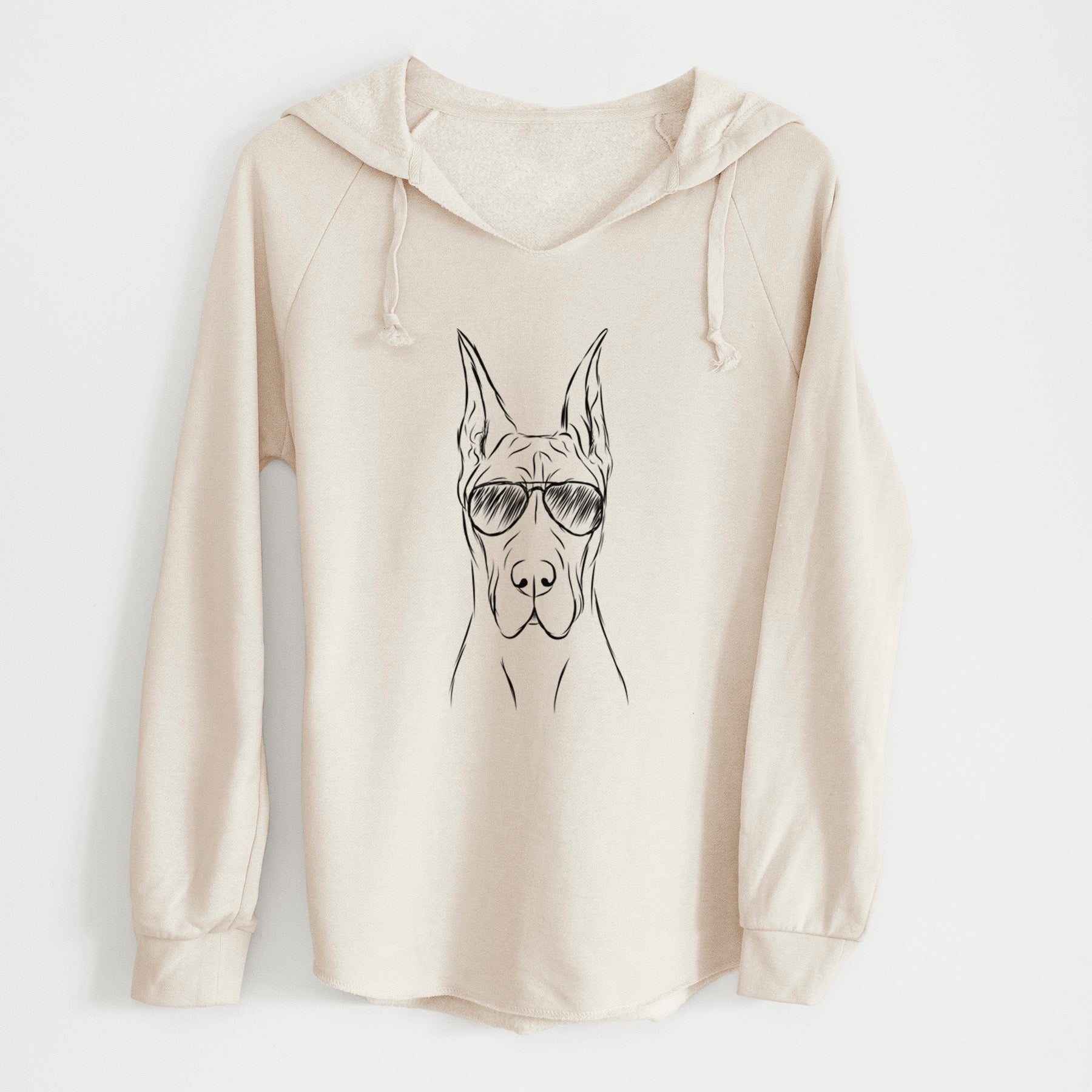 Aviator Jude the Great Dane - Cali Wave Hooded Sweatshirt