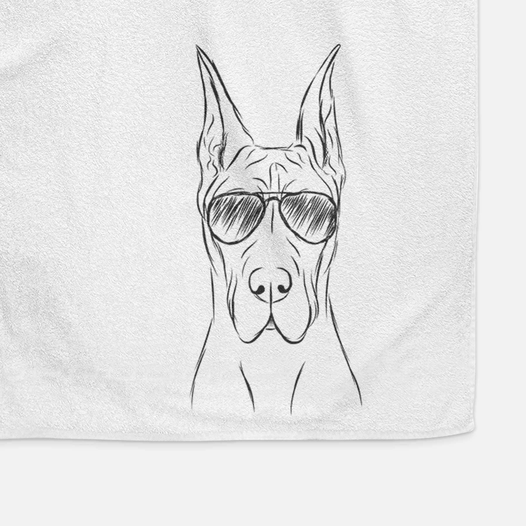 Jude the Great Dane Decorative Hand Towel