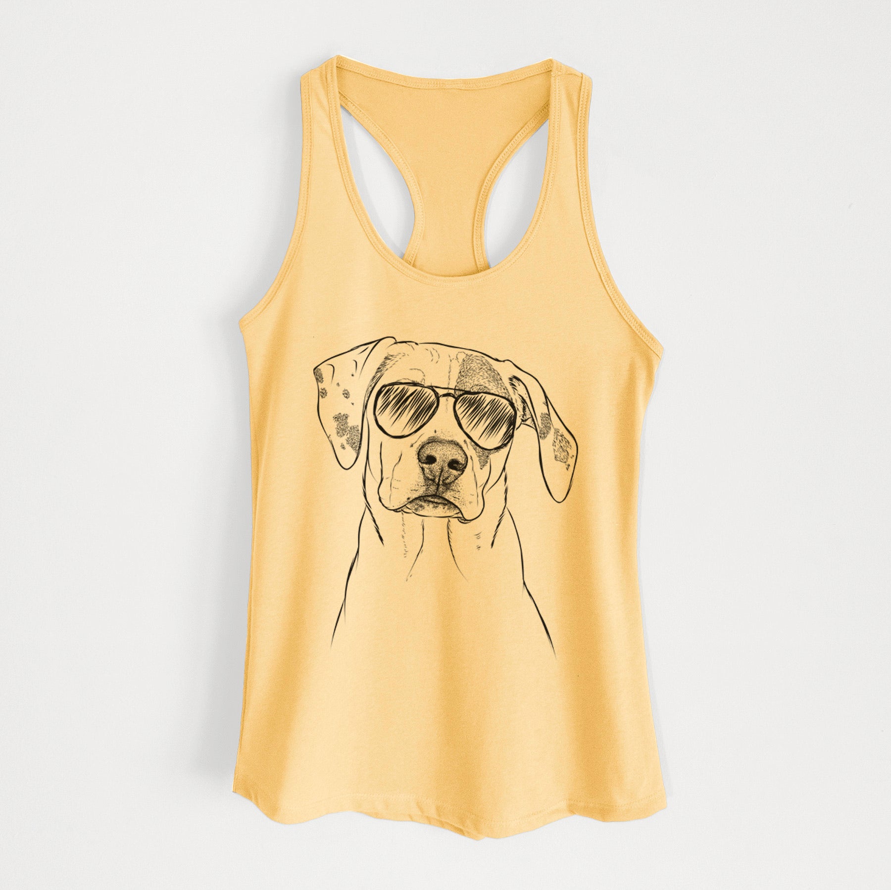 Julio the Dogo Argentino Mix - Women's Racerback Tanktop