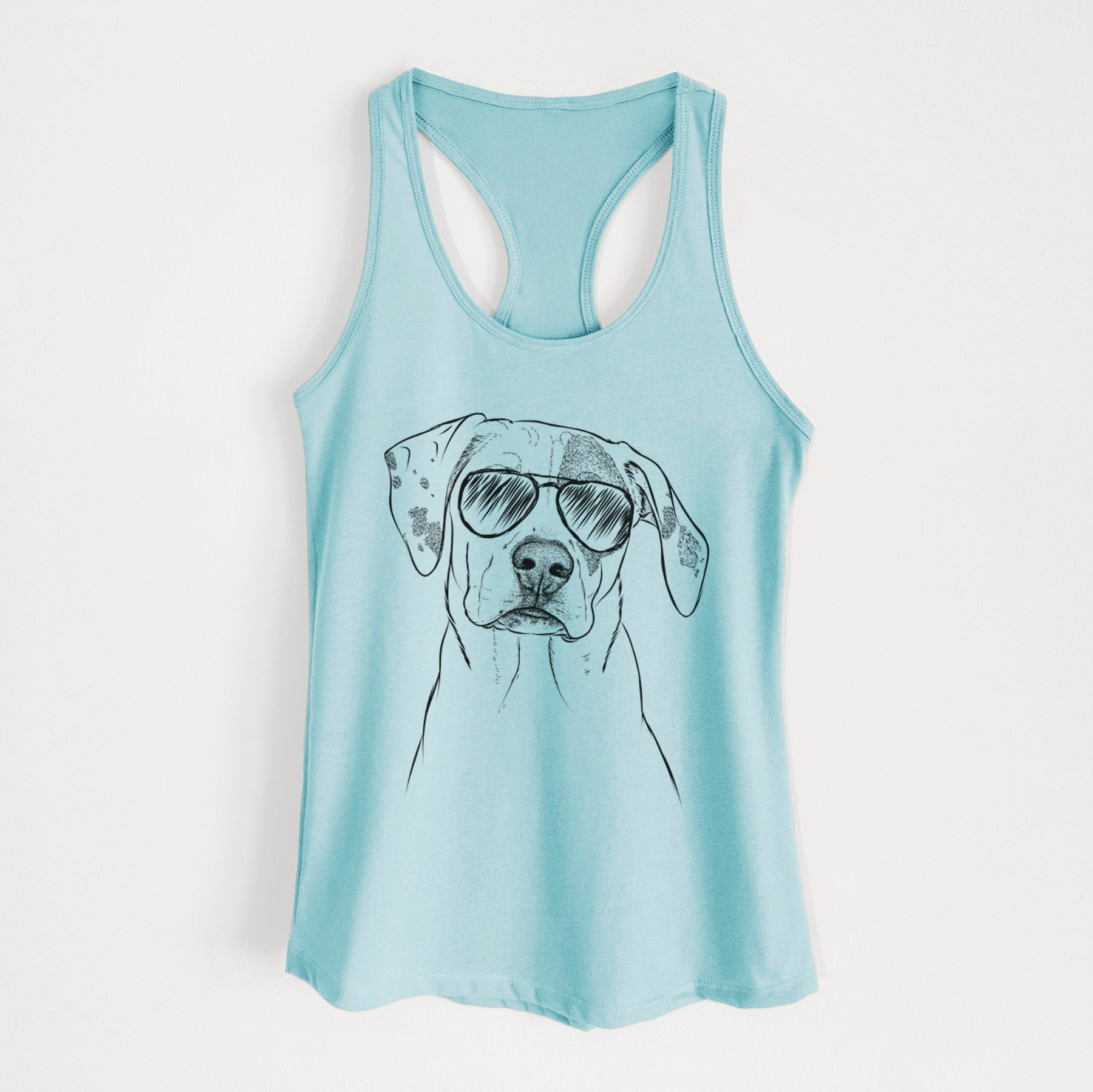 Julio the Dogo Argentino Mix - Women's Racerback Tanktop