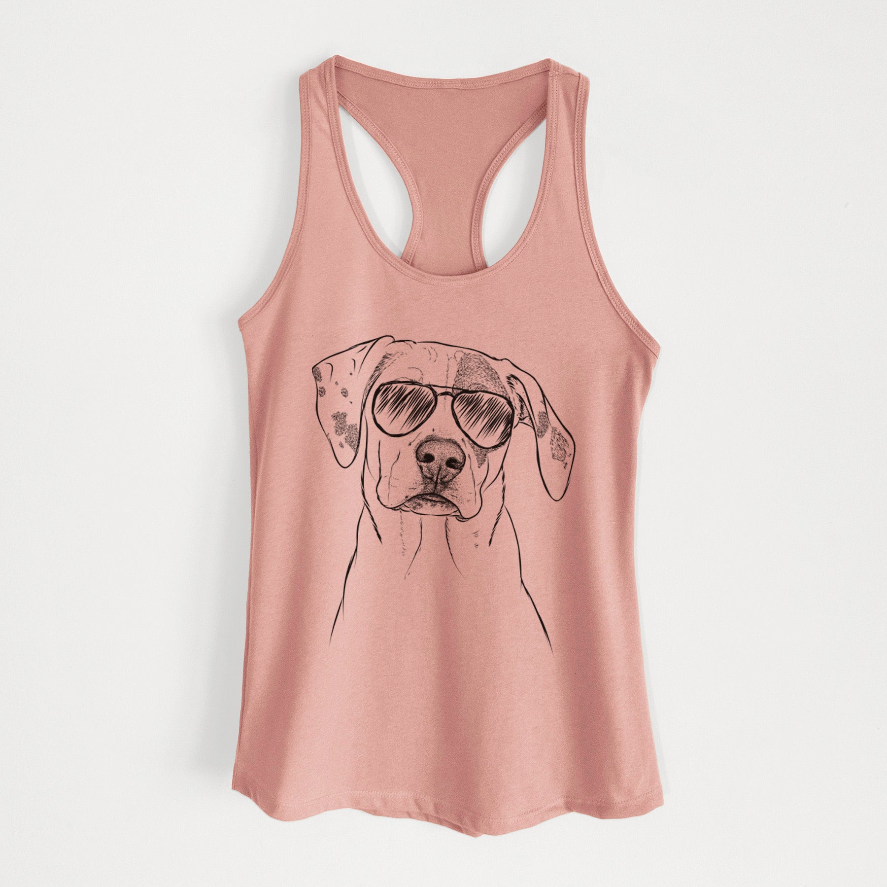 Julio the Dogo Argentino Mix - Women's Racerback Tanktop