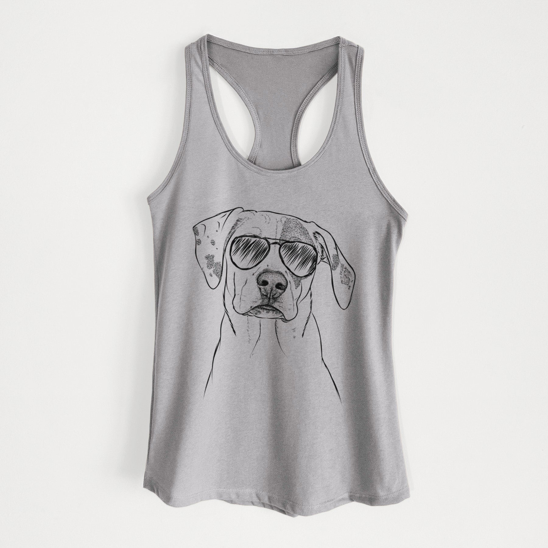 Julio the Dogo Argentino Mix - Women's Racerback Tanktop