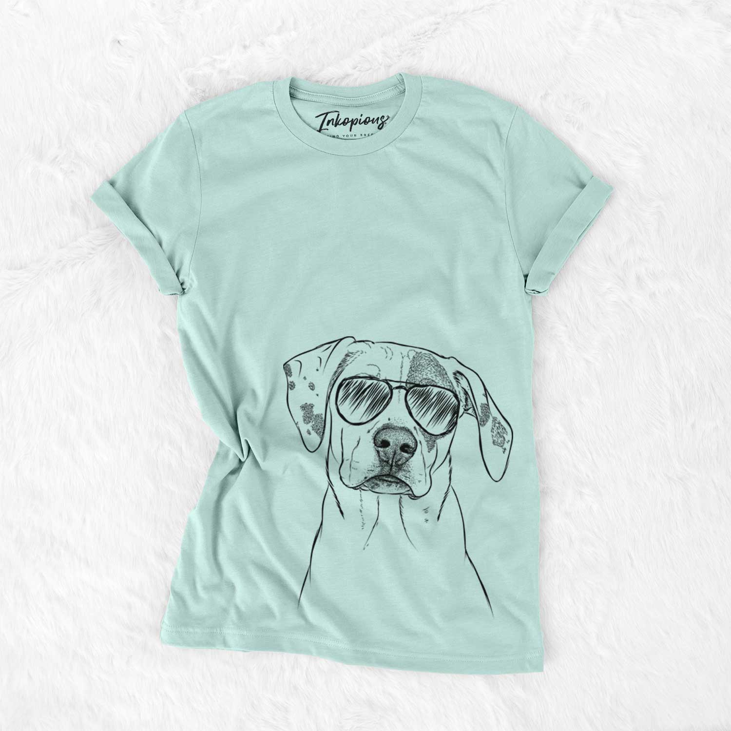 Aviator Julio the Dogo Argentino Mix - Unisex Crewneck