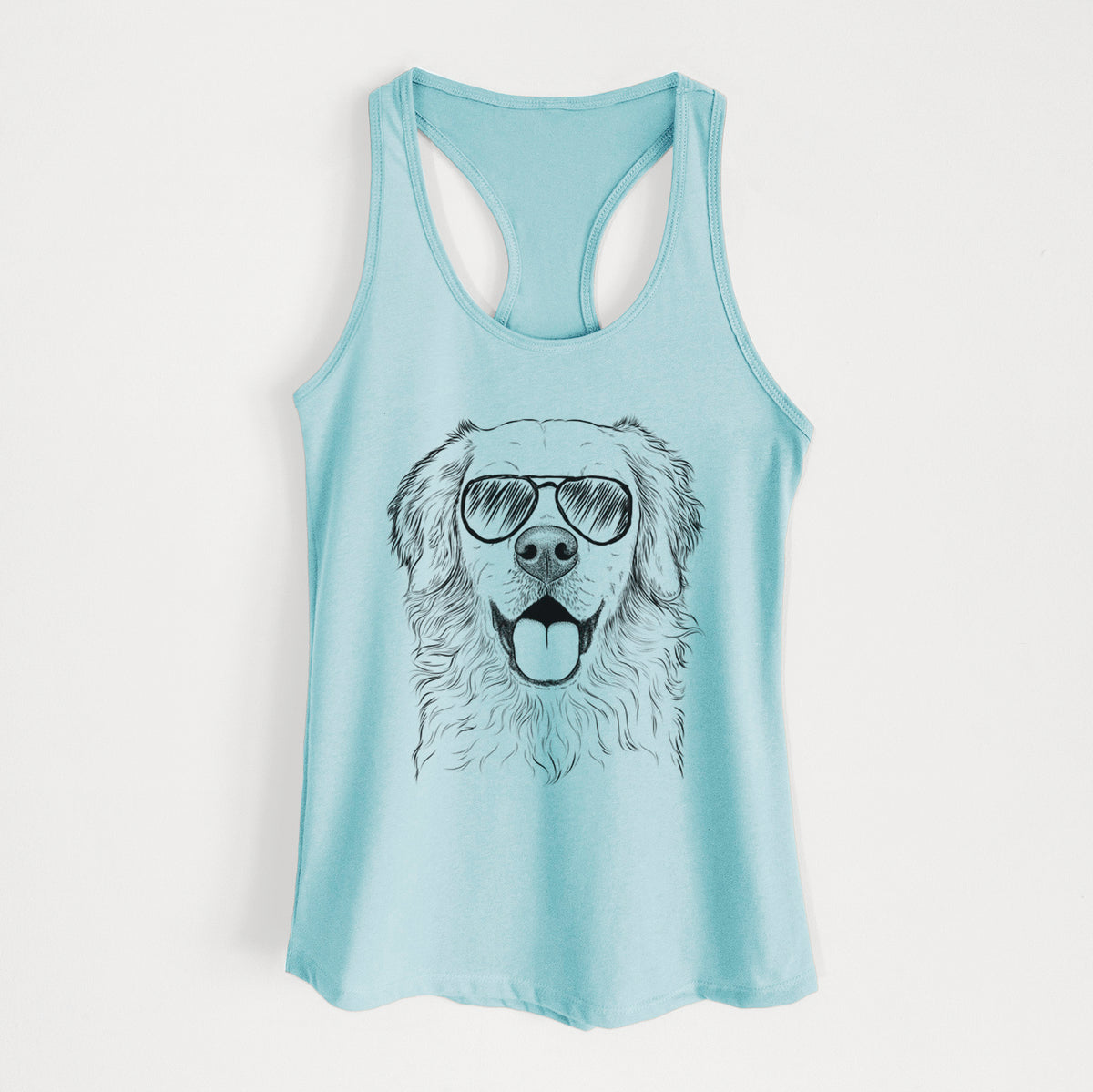 Juniper the Golden Retriever - Women's Racerback Tanktop