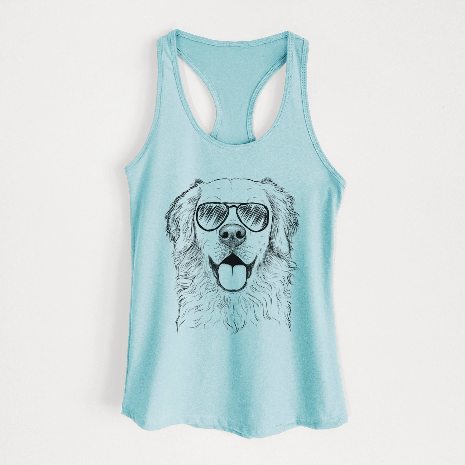 Juniper the Golden Retriever - Women's Racerback Tanktop