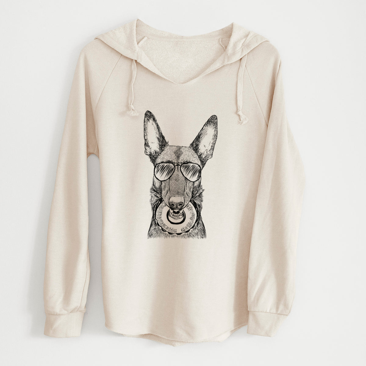 Aviator Juno the Belgian Malinois - Cali Wave Hooded Sweatshirt