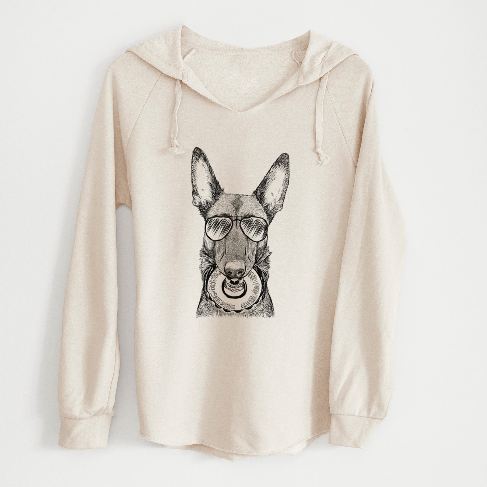 Aviator Juno the Belgian Malinois - Cali Wave Hooded Sweatshirt