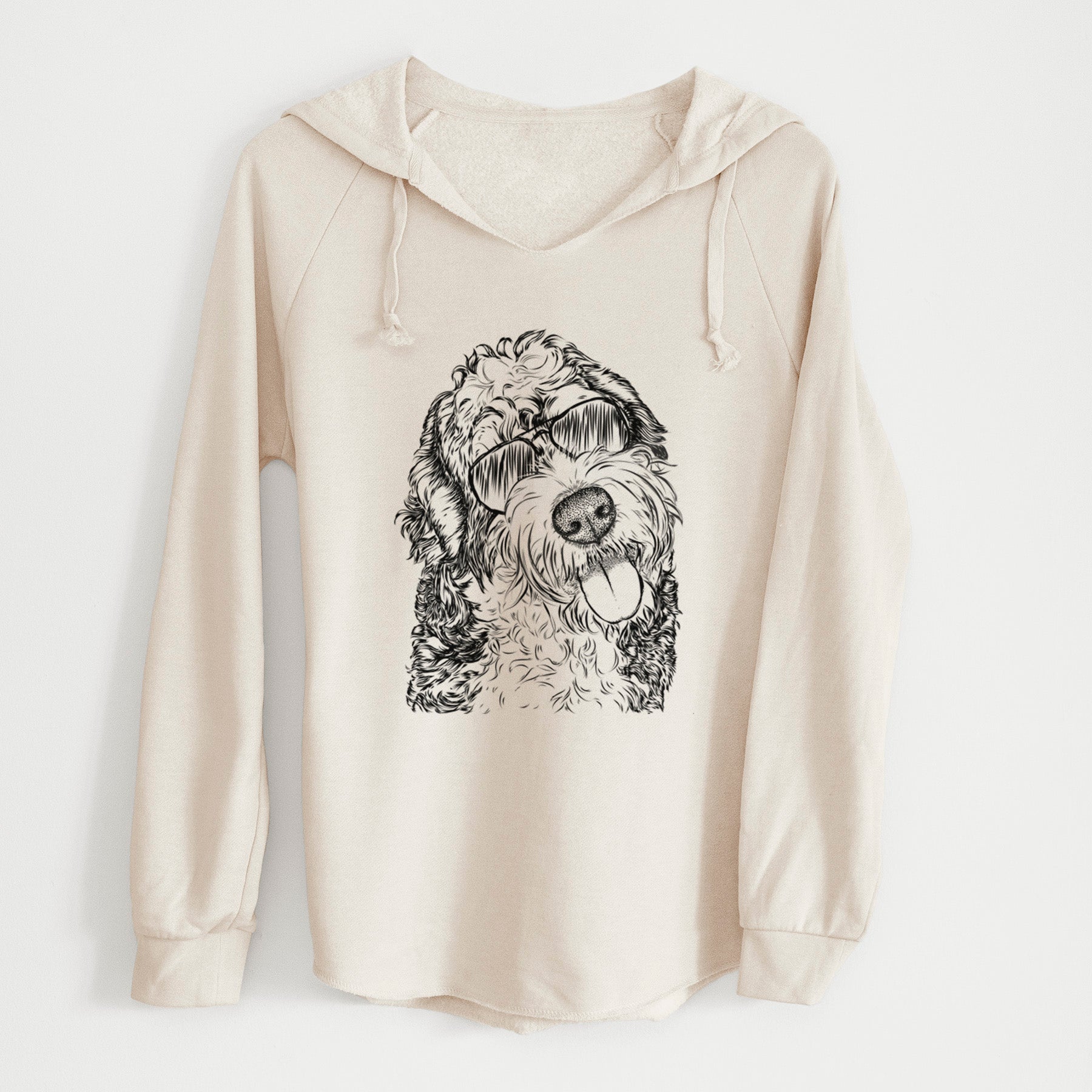 Aviator Kaci the Bernedoodle - Cali Wave Hooded Sweatshirt