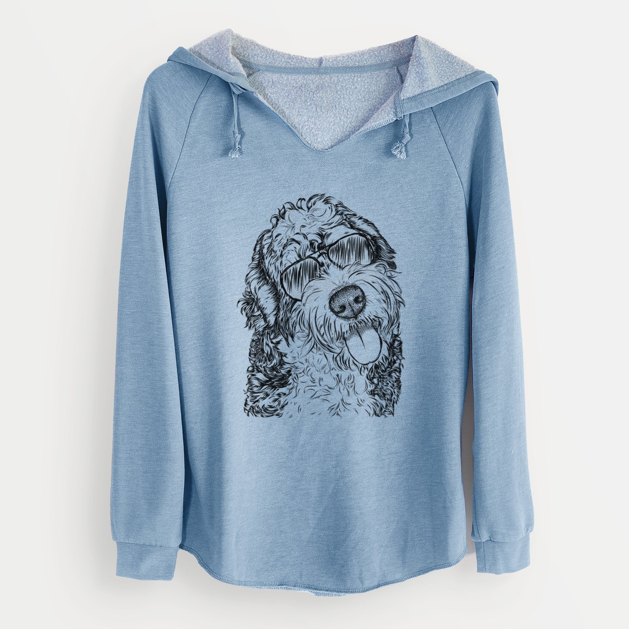 Aviator Kaci the Bernedoodle - Cali Wave Hooded Sweatshirt