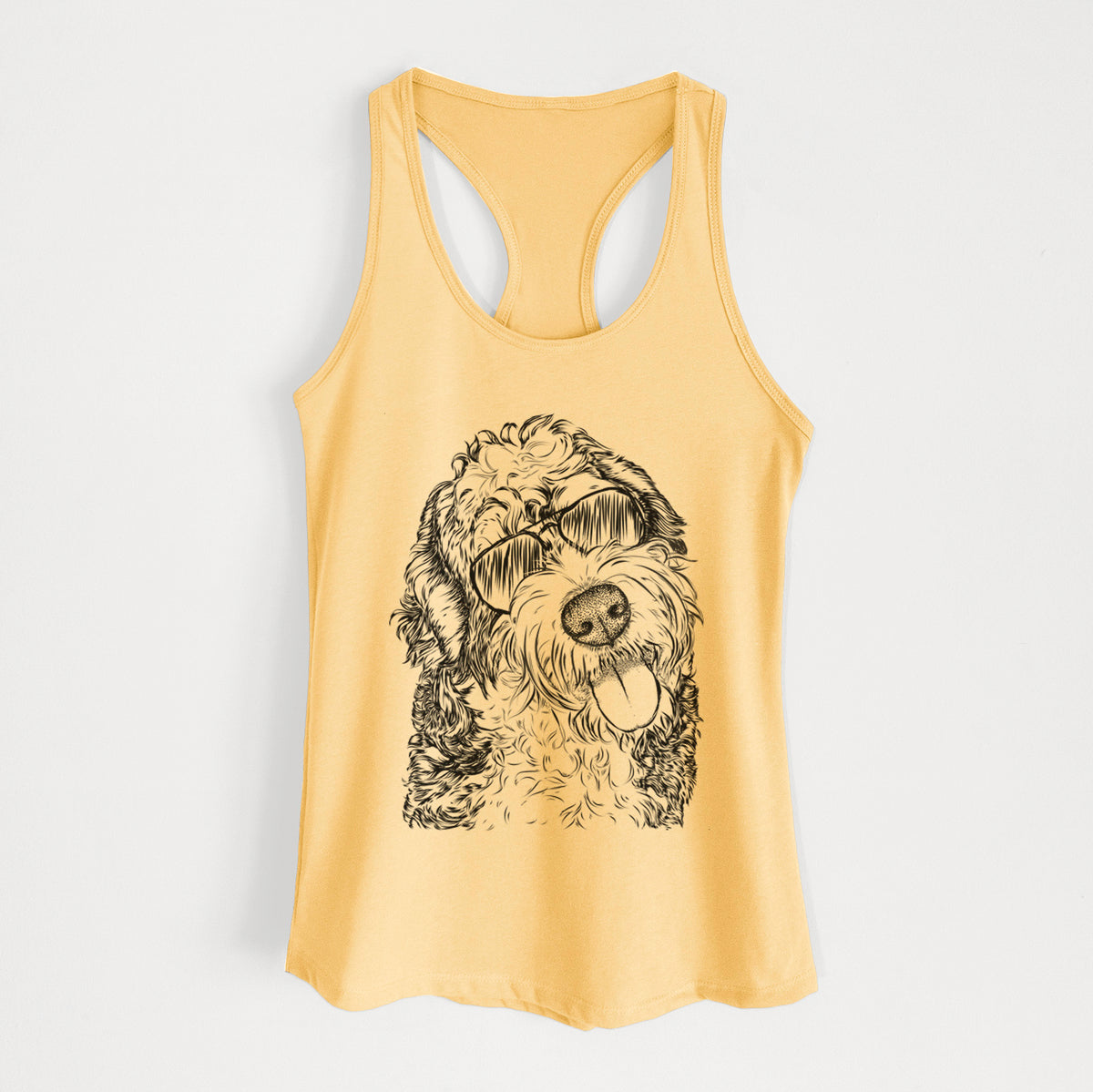 Kaci the Bernedoodle - Women's Racerback Tanktop