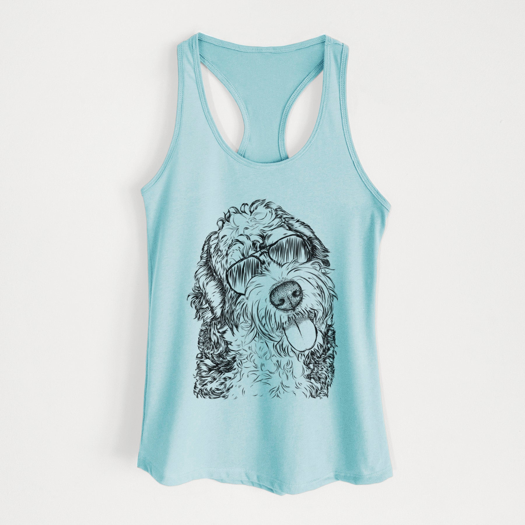 Kaci the Bernedoodle - Women's Racerback Tanktop