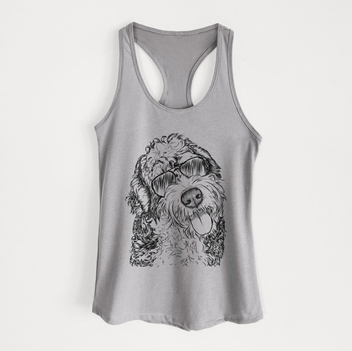 Kaci the Bernedoodle - Women's Racerback Tanktop