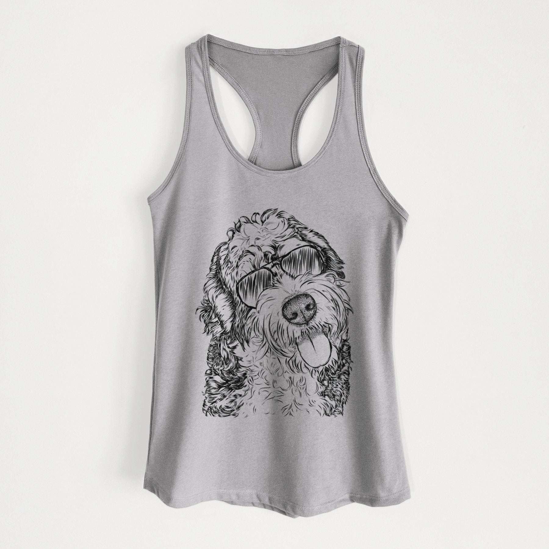 Kaci the Bernedoodle - Women's Racerback Tanktop