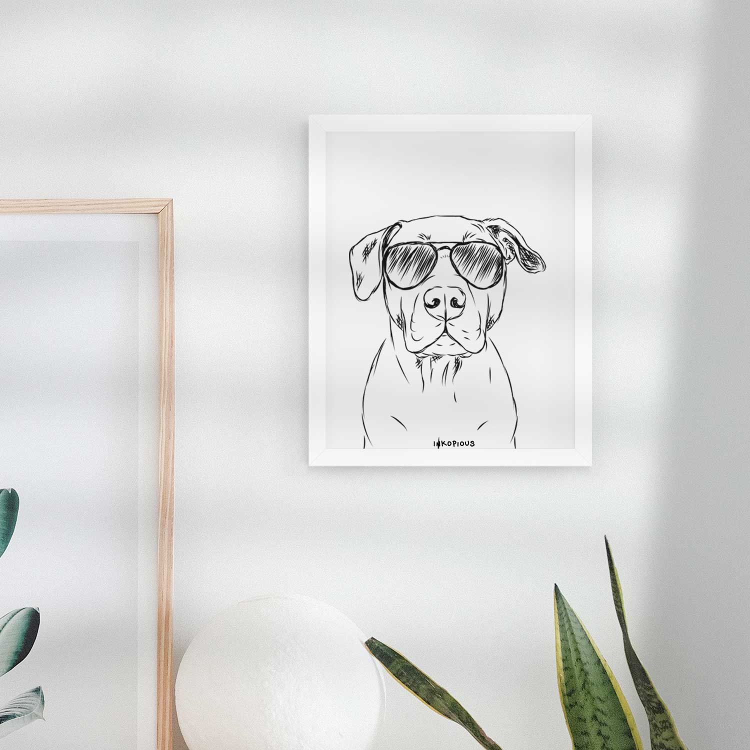 Kadin the Pitbull Art Print