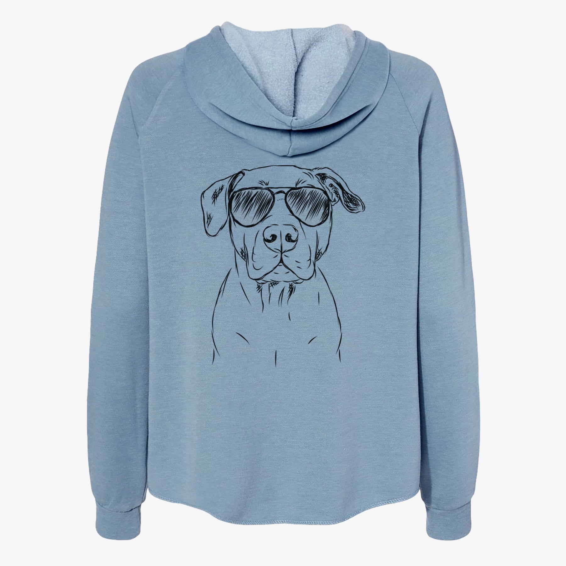 Kadin the Pitbull - Women's Cali Wave Zip-Up Sweatshirt