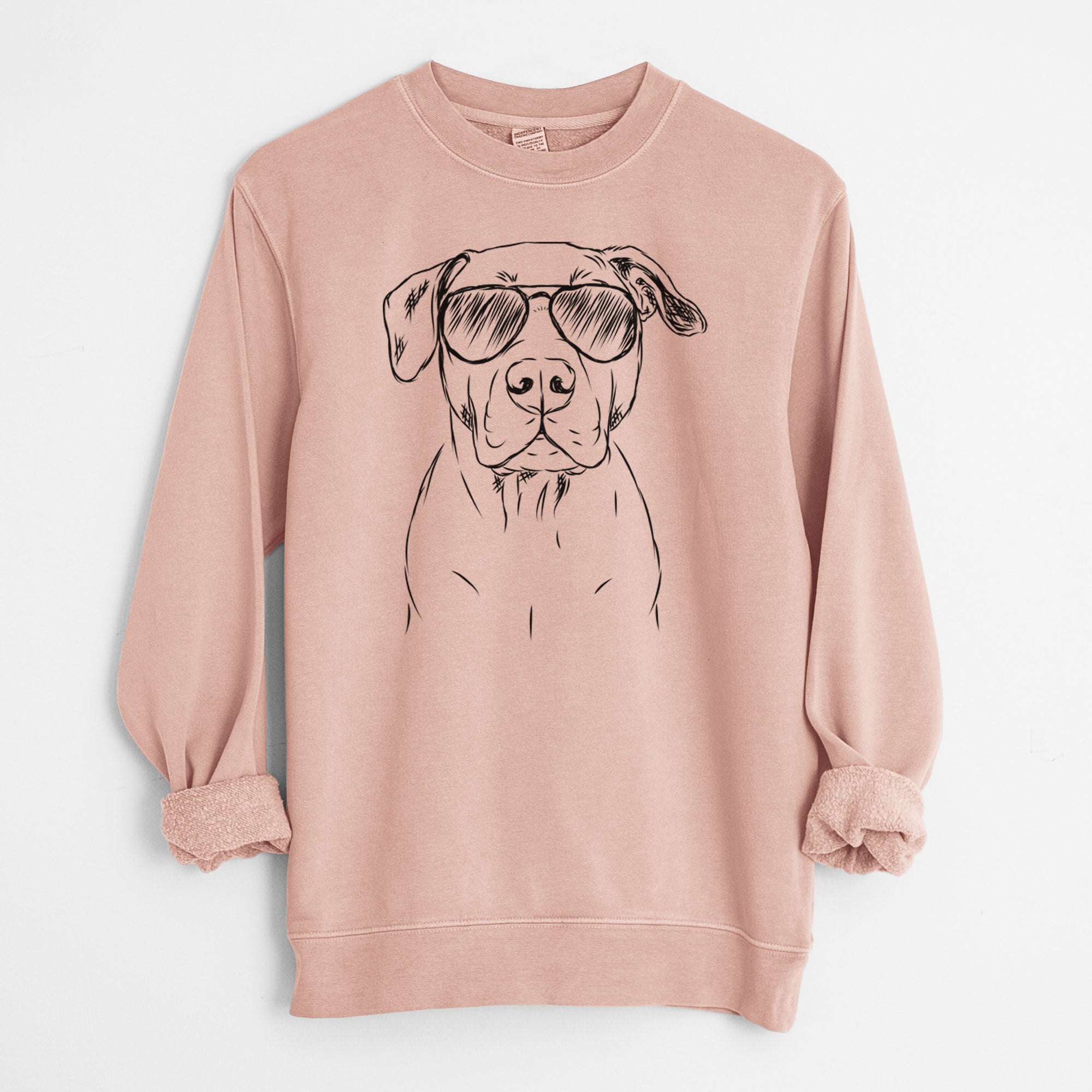 Aviator Kadin the Pitbull - Unisex Pigment Dyed Crew Sweatshirt